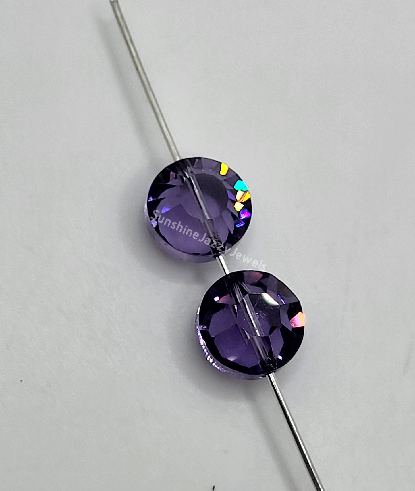 WEB EXCLUSIVE - #5100 - 6pc Swarovski Crystal Cardinal 10mm Lentil Beads