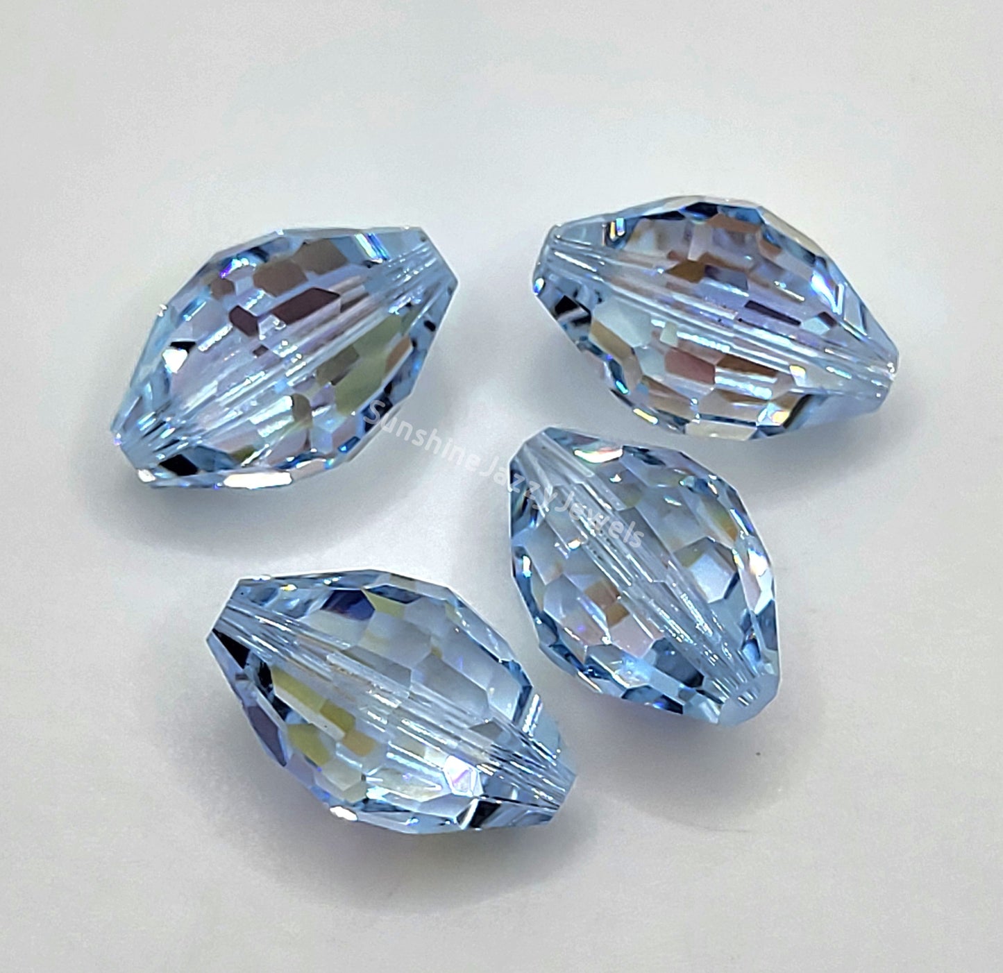 WEB EXCLUSIVE - #5200 - 4pc Swarovski Crystal Lavender AB 18x12mm Oval Beads
