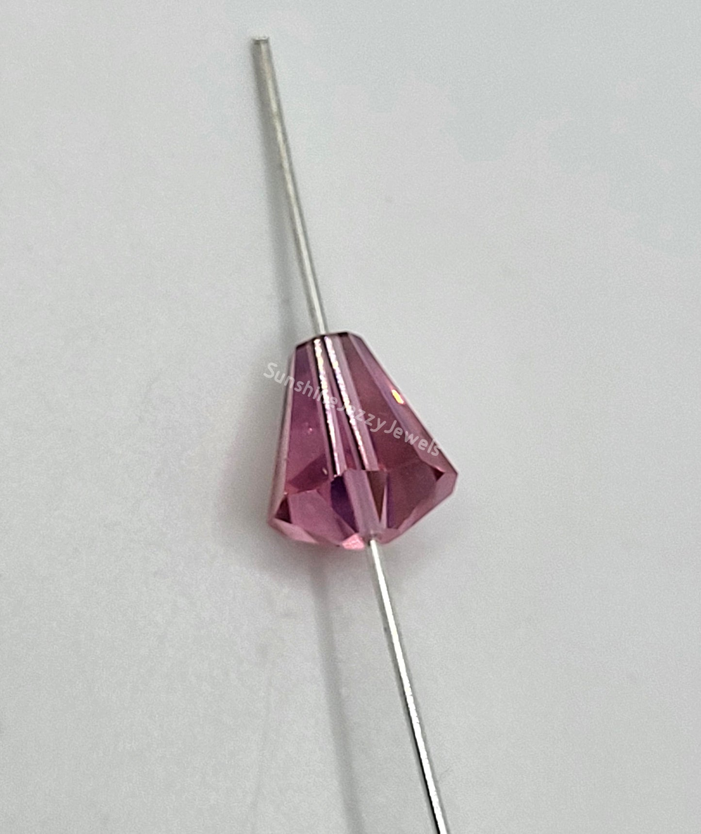 WEB EXCLUSIVE - #5400 - 6pc Swarovski Crystal Rose AB 11x10mm Cone Beads