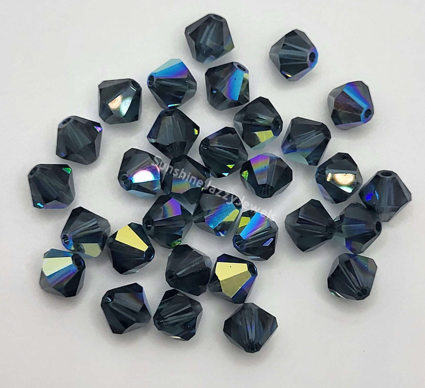 #5328 - Swarovski Crystal 6mm Bicone w/ AB Finish; 12pc per pack