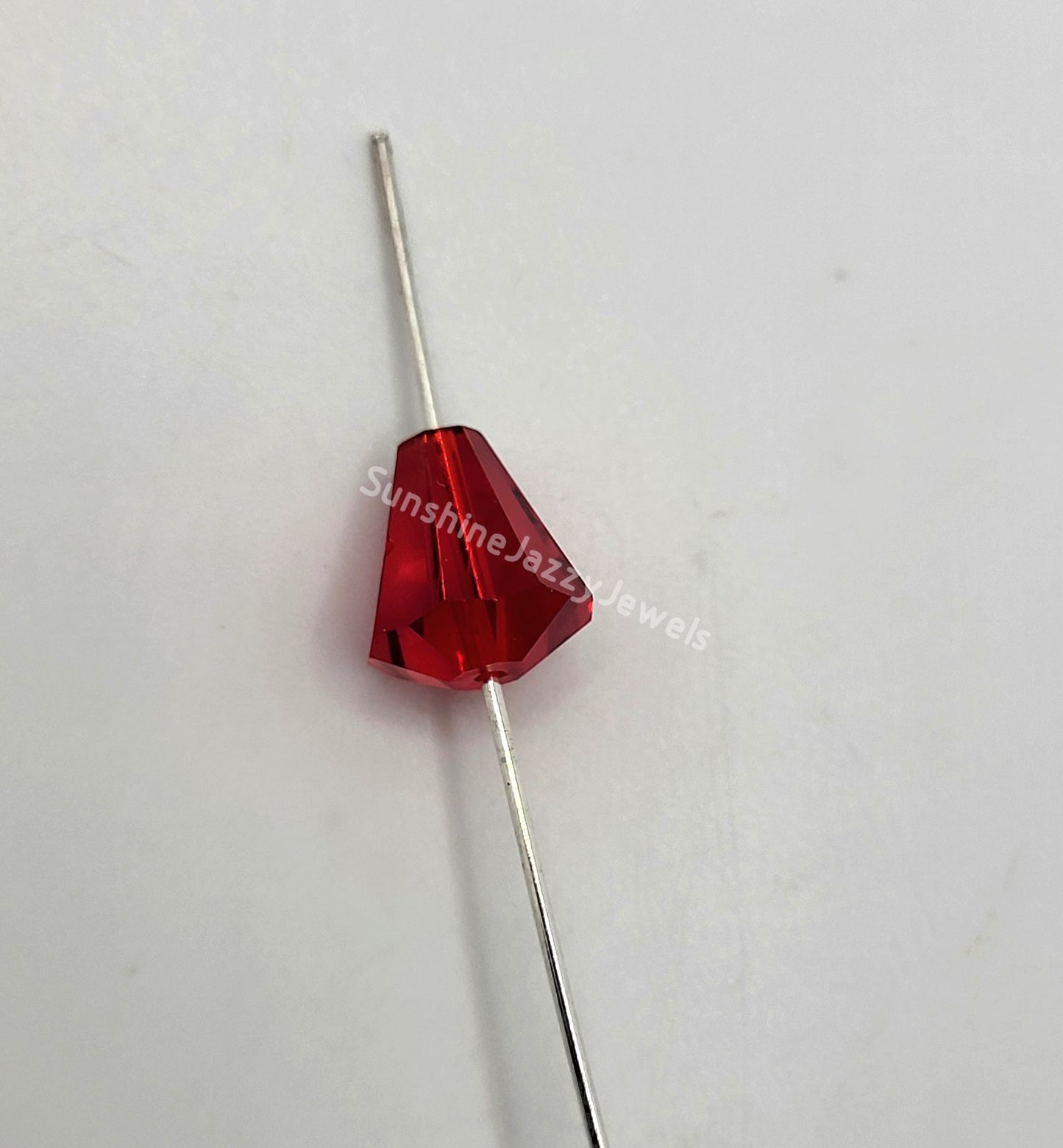 WEB EXCLUSIVE - #5400 - 6pc Swarovski Crystal Light Siam 11x10mm Cone Beads