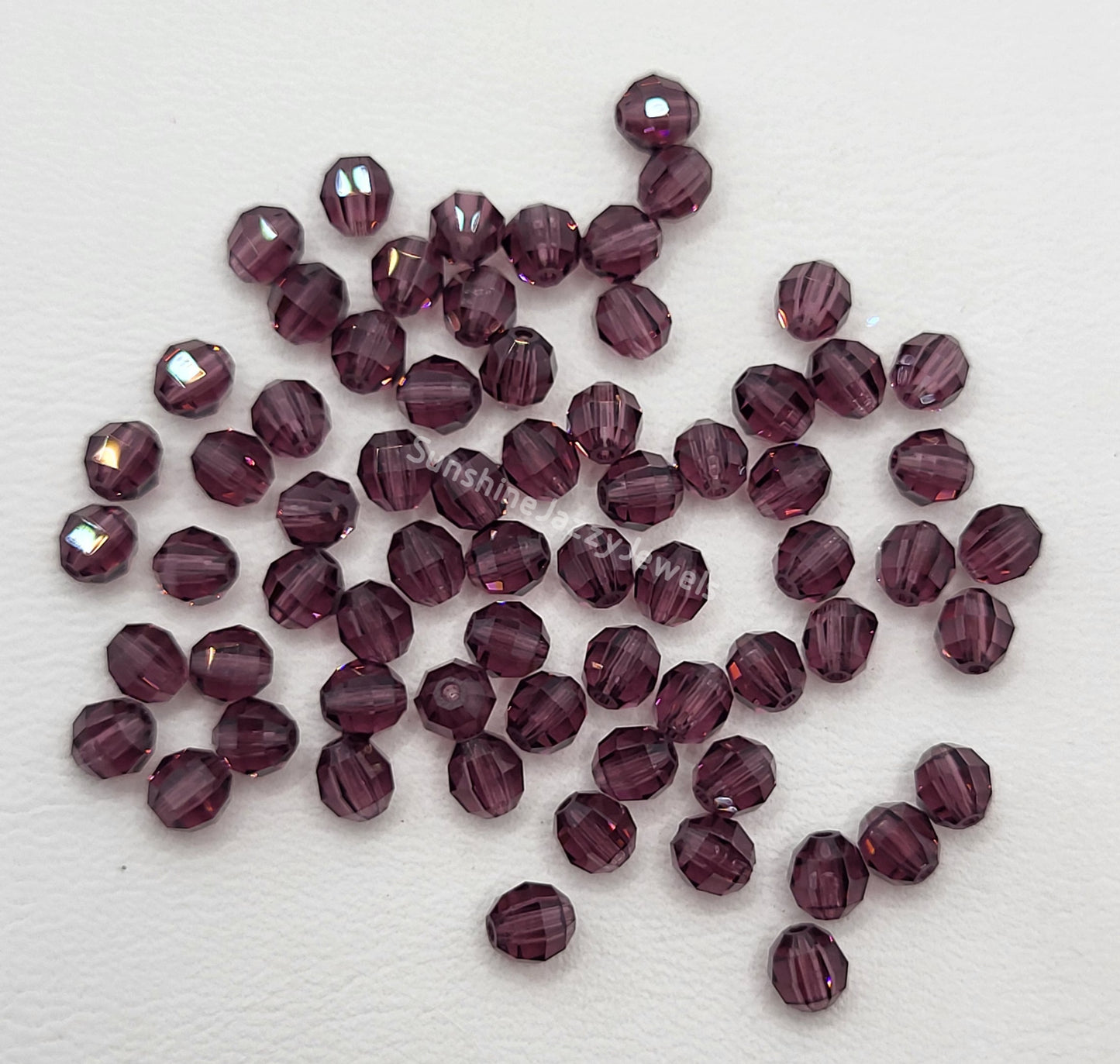 #5004 - Swarovski Crystal 4mm Geometric Round Beads; Multiple Colors; 24pc per pack
