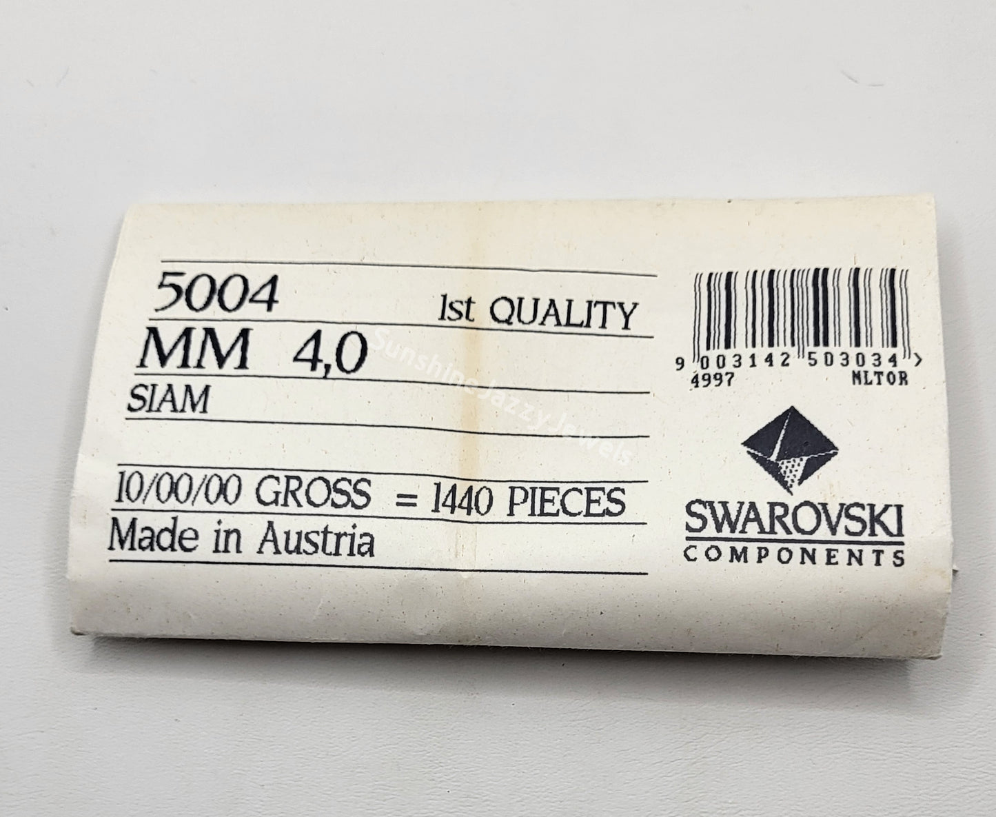 #5004 - Swarovski Crystal 4mm Geometric Round Beads; Multiple Colors; 24pc per pack