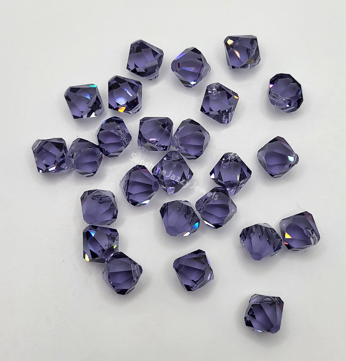 #6301 - Swarovski Crystal 8mm Bicone Pendant; Top Drilled; Many Colors! 12pc