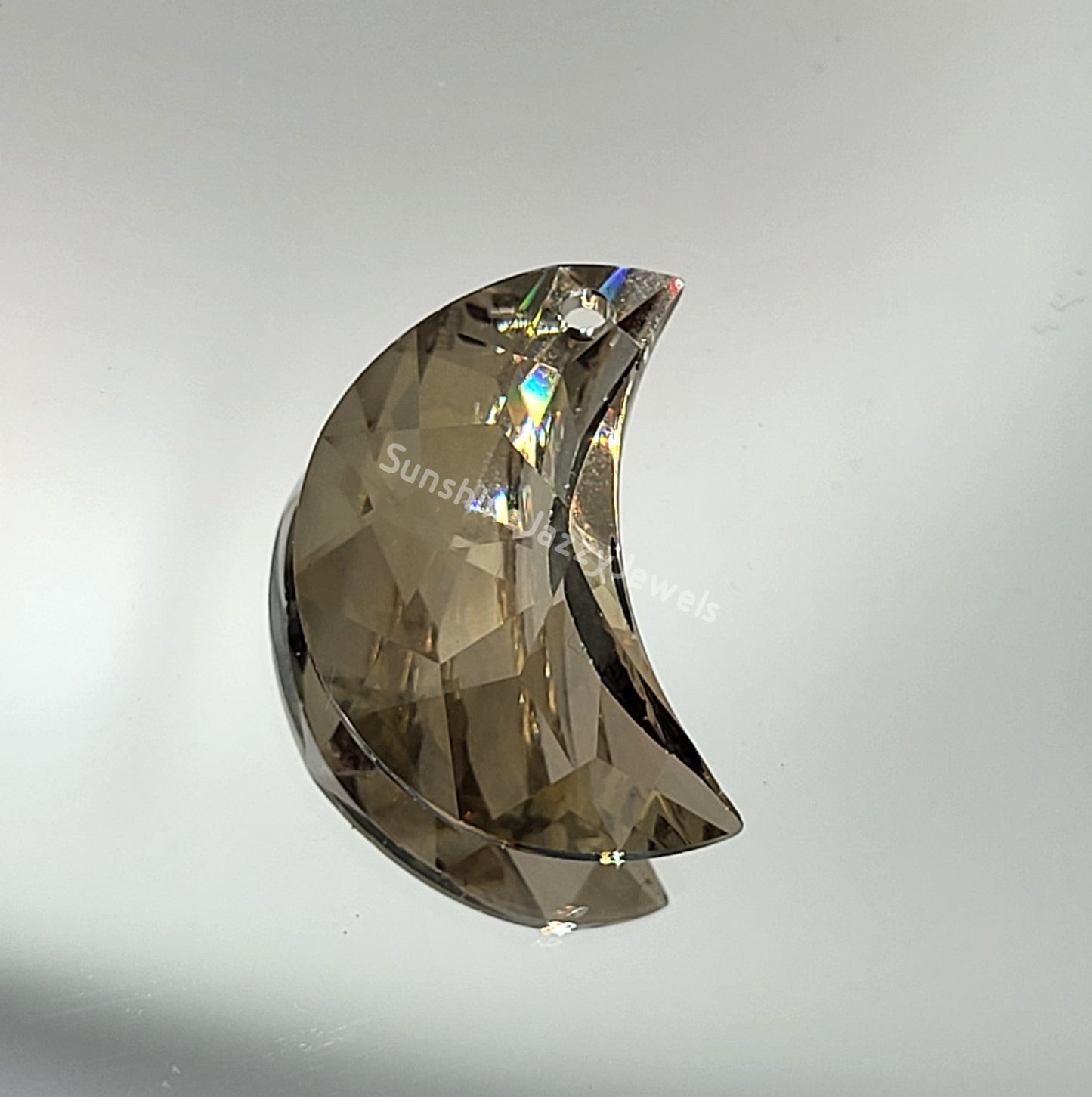 #8816 - Swarovski Crystal 20mm Moon Pendant/ Prism; 2 Colors
