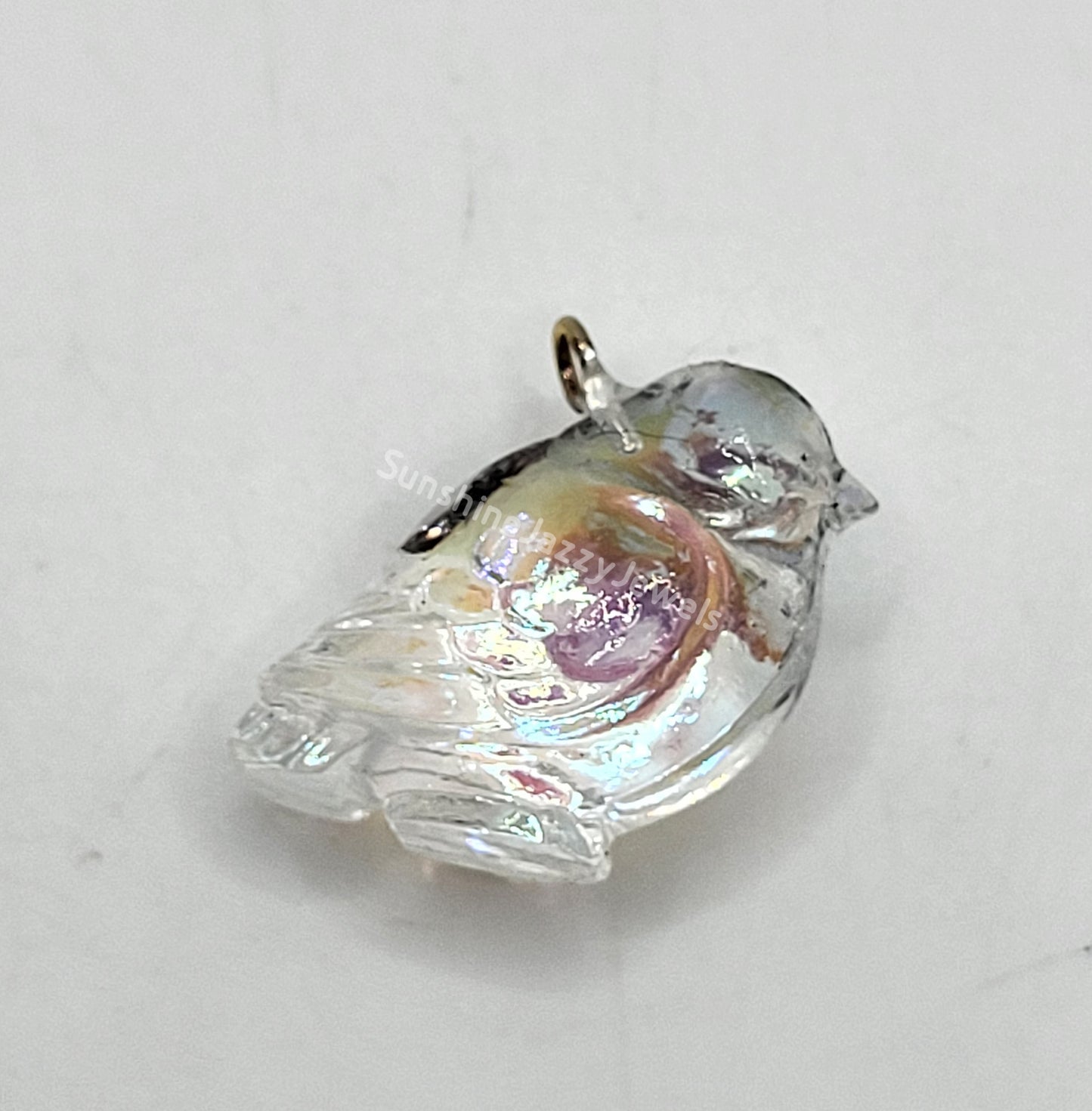 #6551 - Swarovski Crystal Robin Pendant; 2 Colors