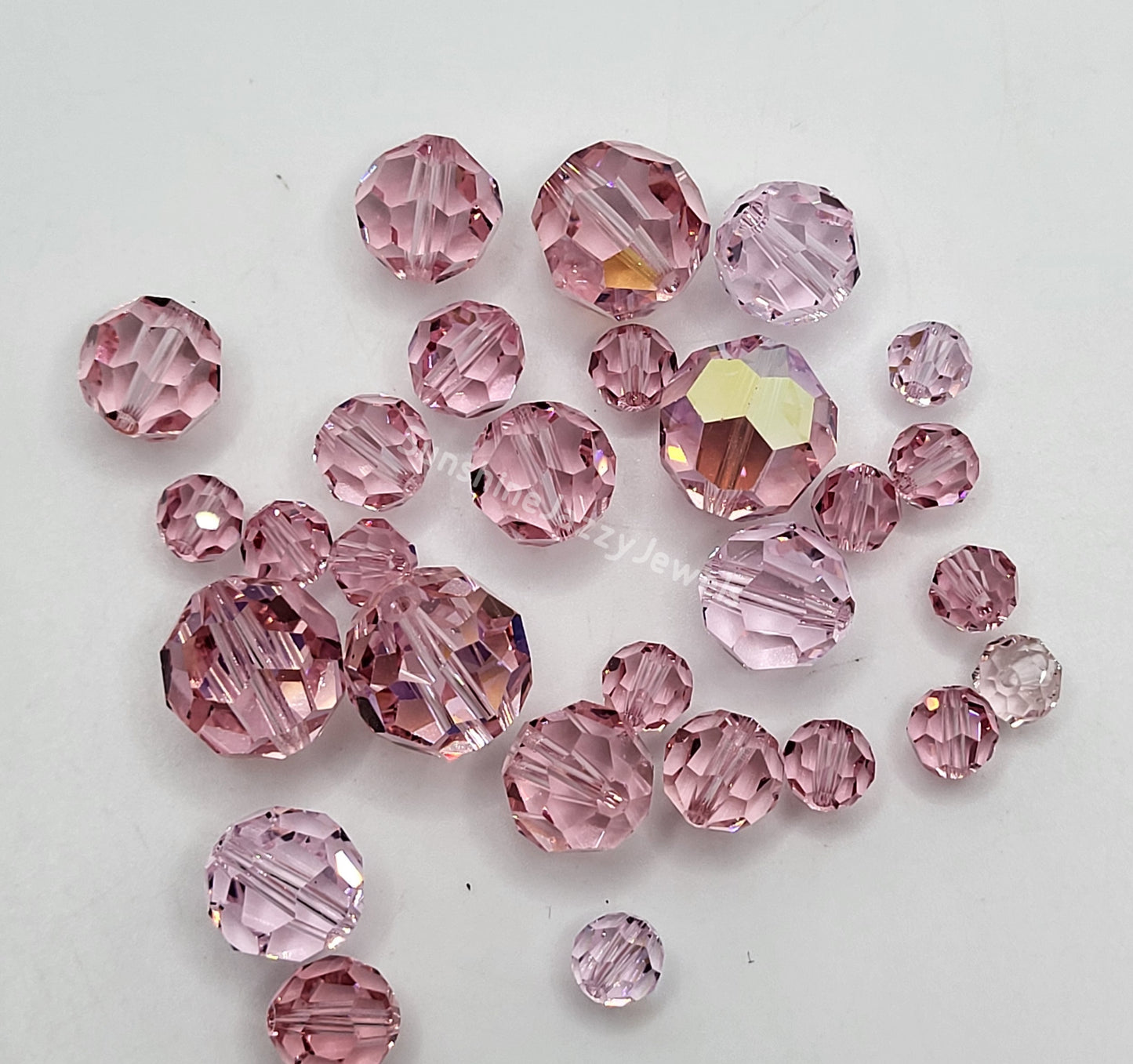 CLEARANCE MIX! 26pc Swarovski Crystal Shades of Pink 6-12mm Round 5000 Beads