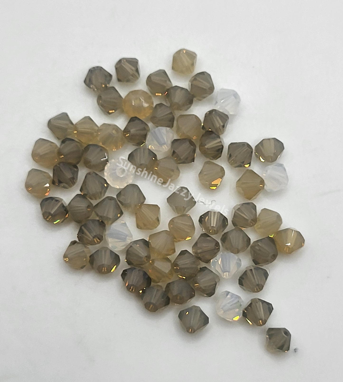 CLEARANCE MIX! 65pc Swarovski Crystal Assorted Opal Colors 4mm Bicone Beads