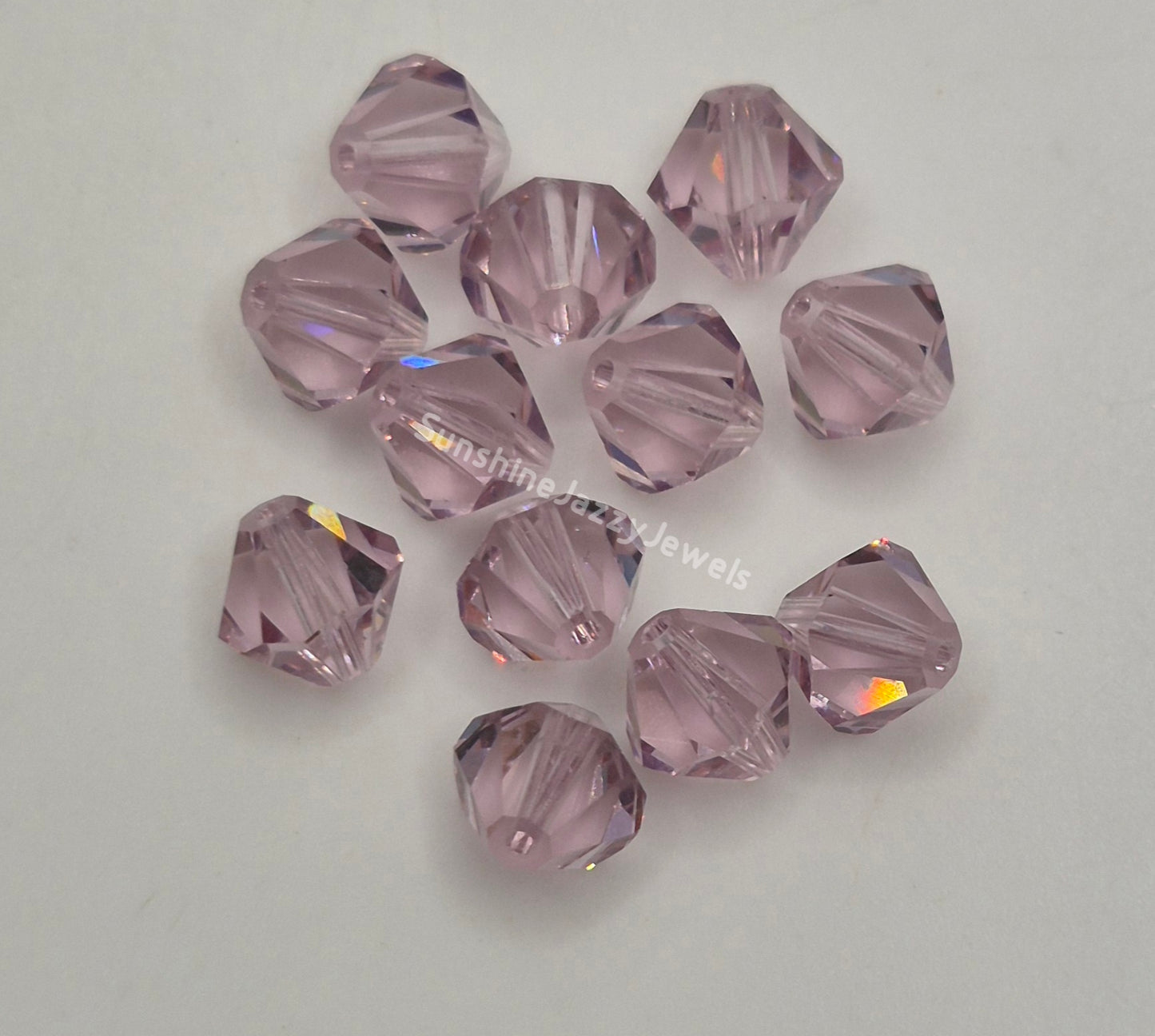 #5301 - Swarovski Crystal 7mm Bicone Beads; Multiple Colors; 12pc per pack