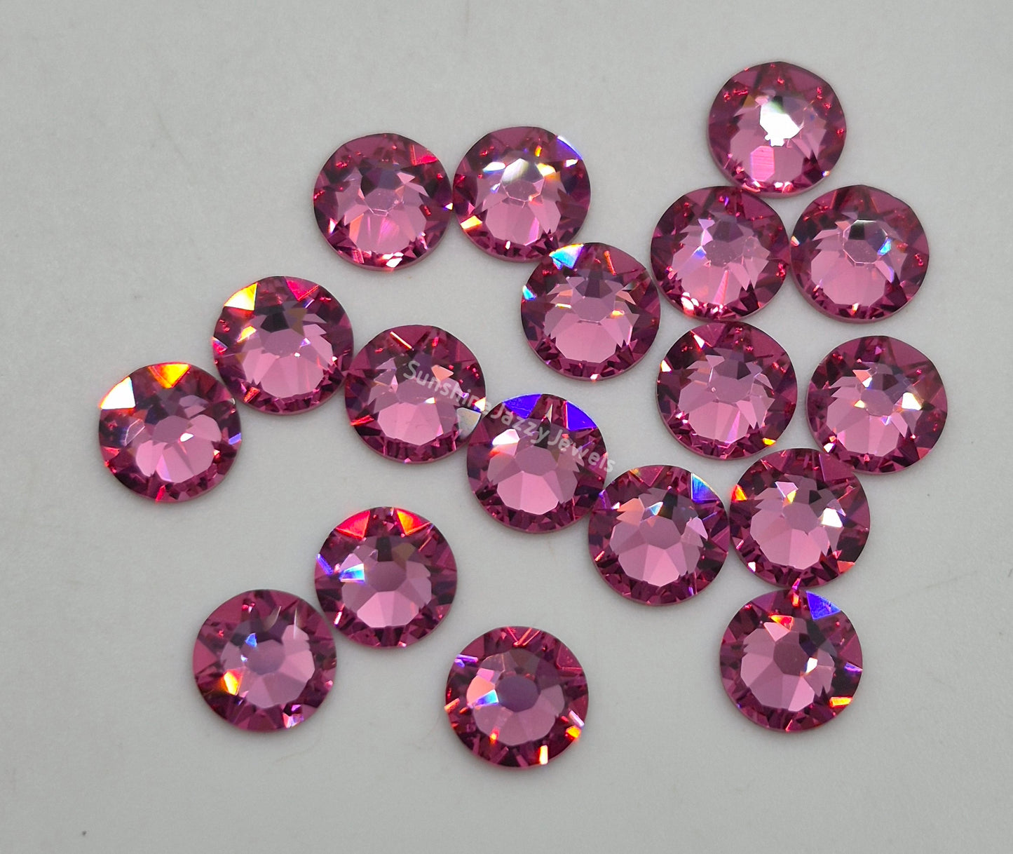 #2088 - Swarovski Crystal ss30 6mm Flatback Rhinestones; 12pc per pack; Multiple Color Choices
