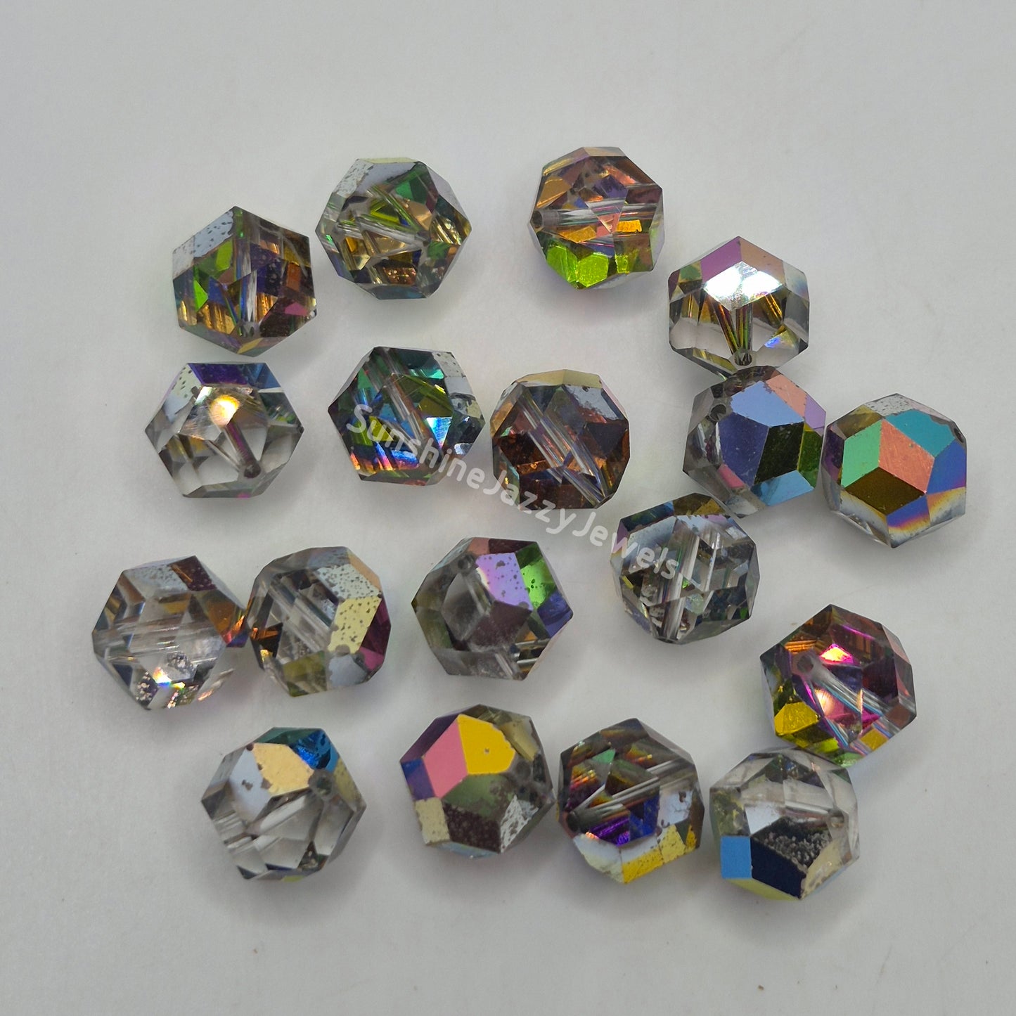 CLEARANCE MIX! 26pc Swarovski Crystal Vitrail Medium 12mm Rocky Cut 5007 Beads