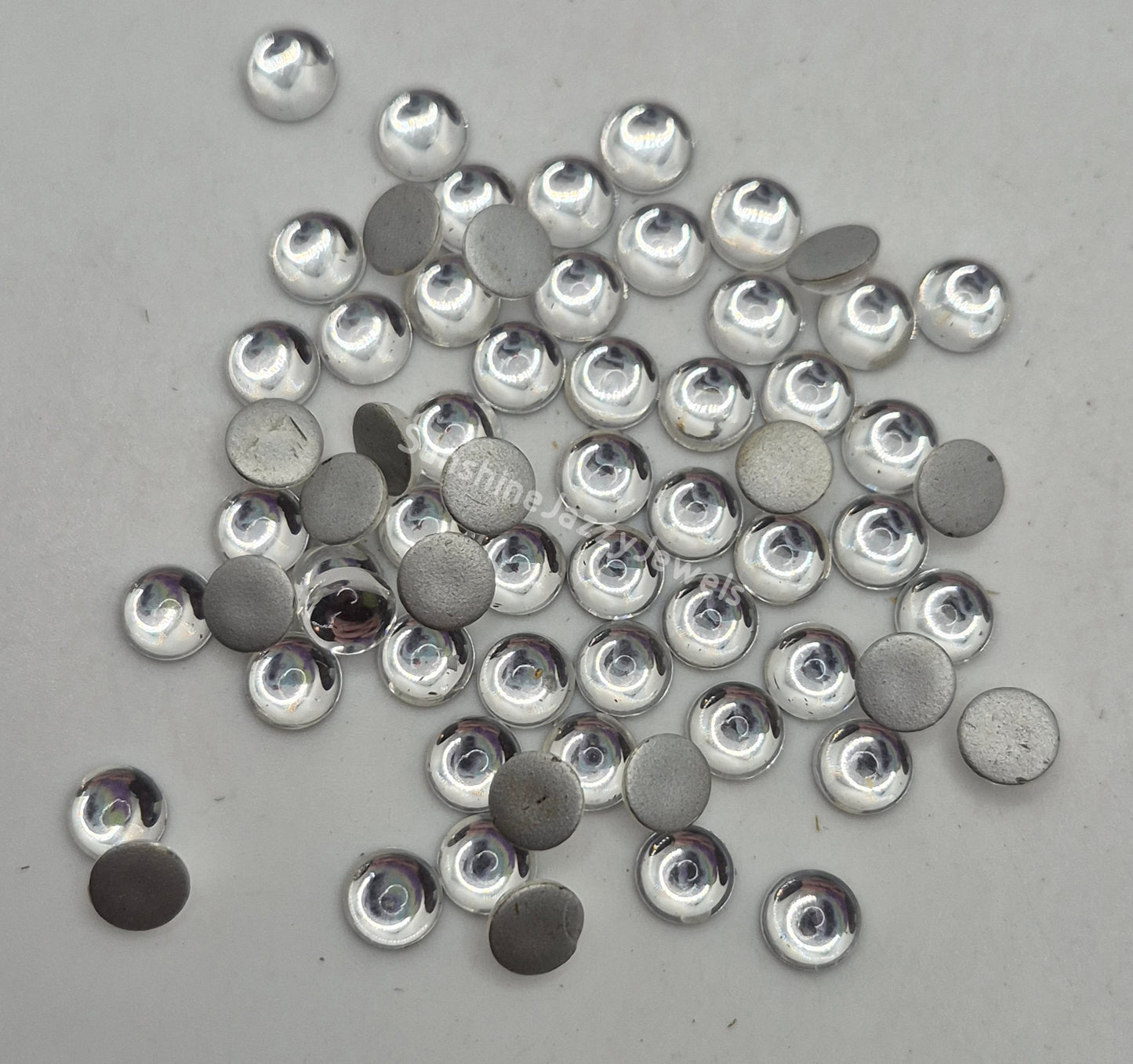 #2090/4 - Swarovski Crystal Clear Cabochon; 3mm, 4mm, 5mm; 24pc per pack