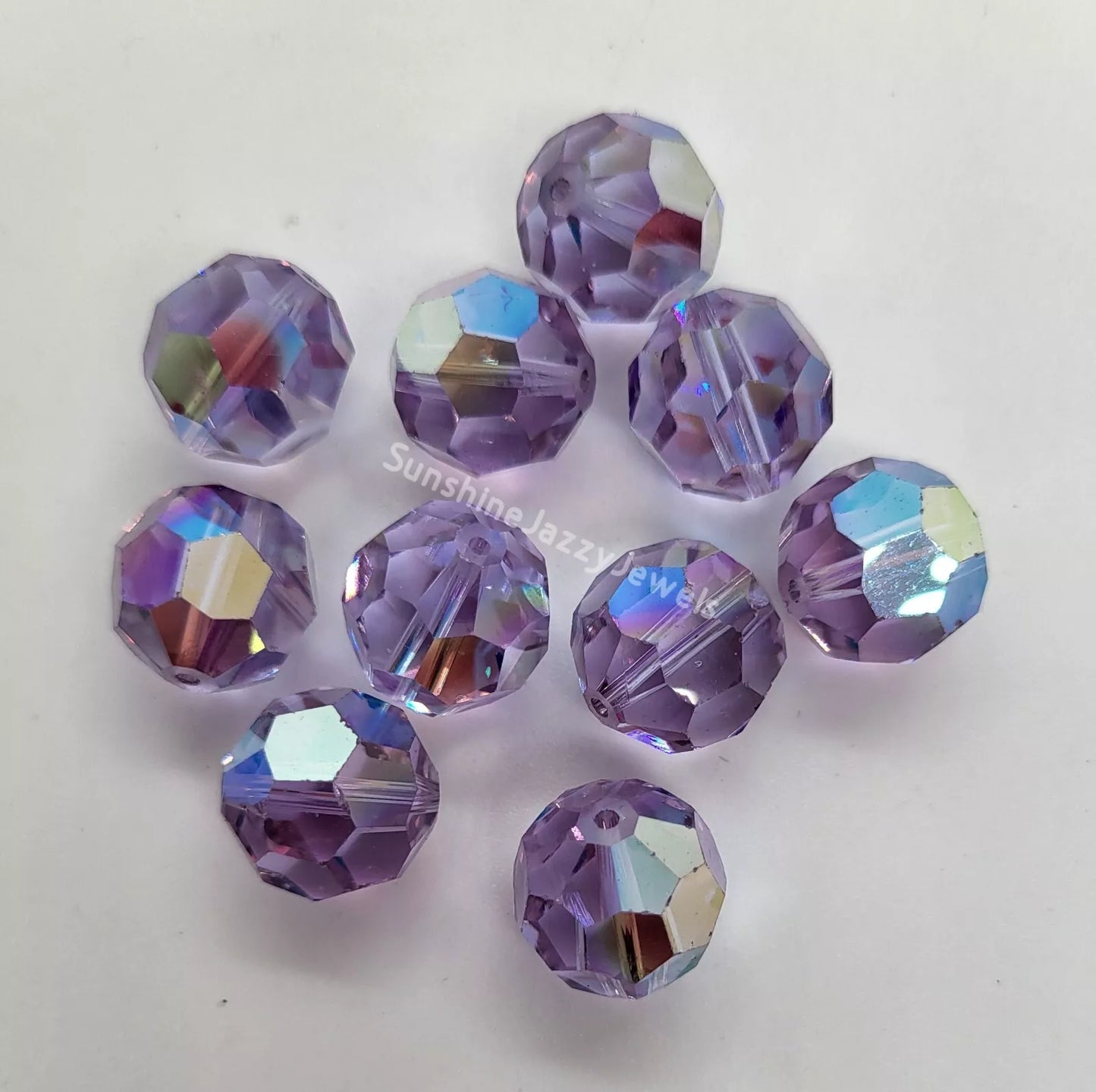 #5000 - Swarovski Crystal 14mm Alexandrite AB Round Beads