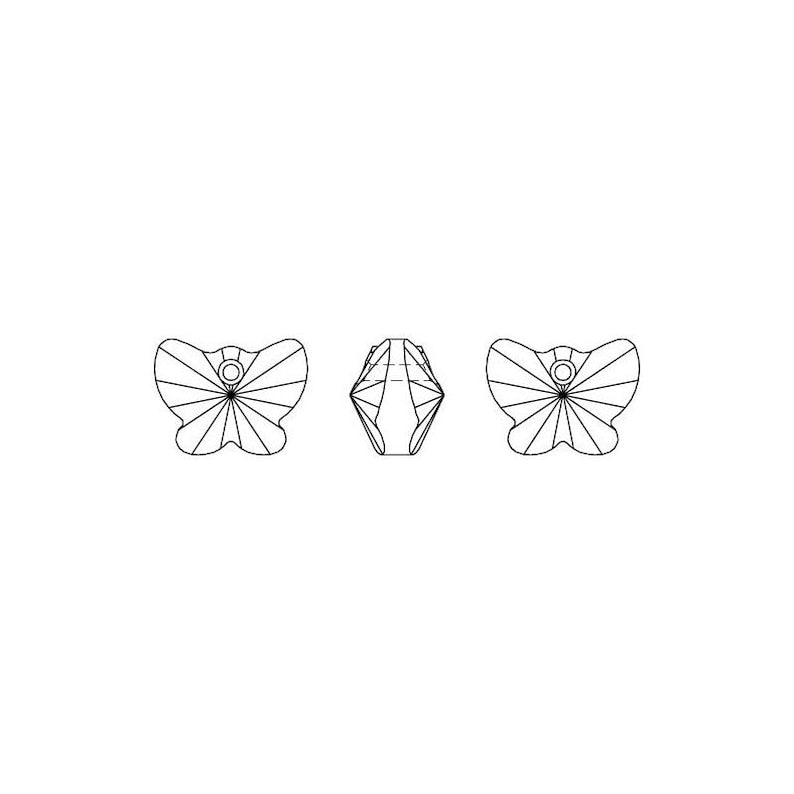 #6754 - Swarovski Crystal 18mm Butterfly Pendant