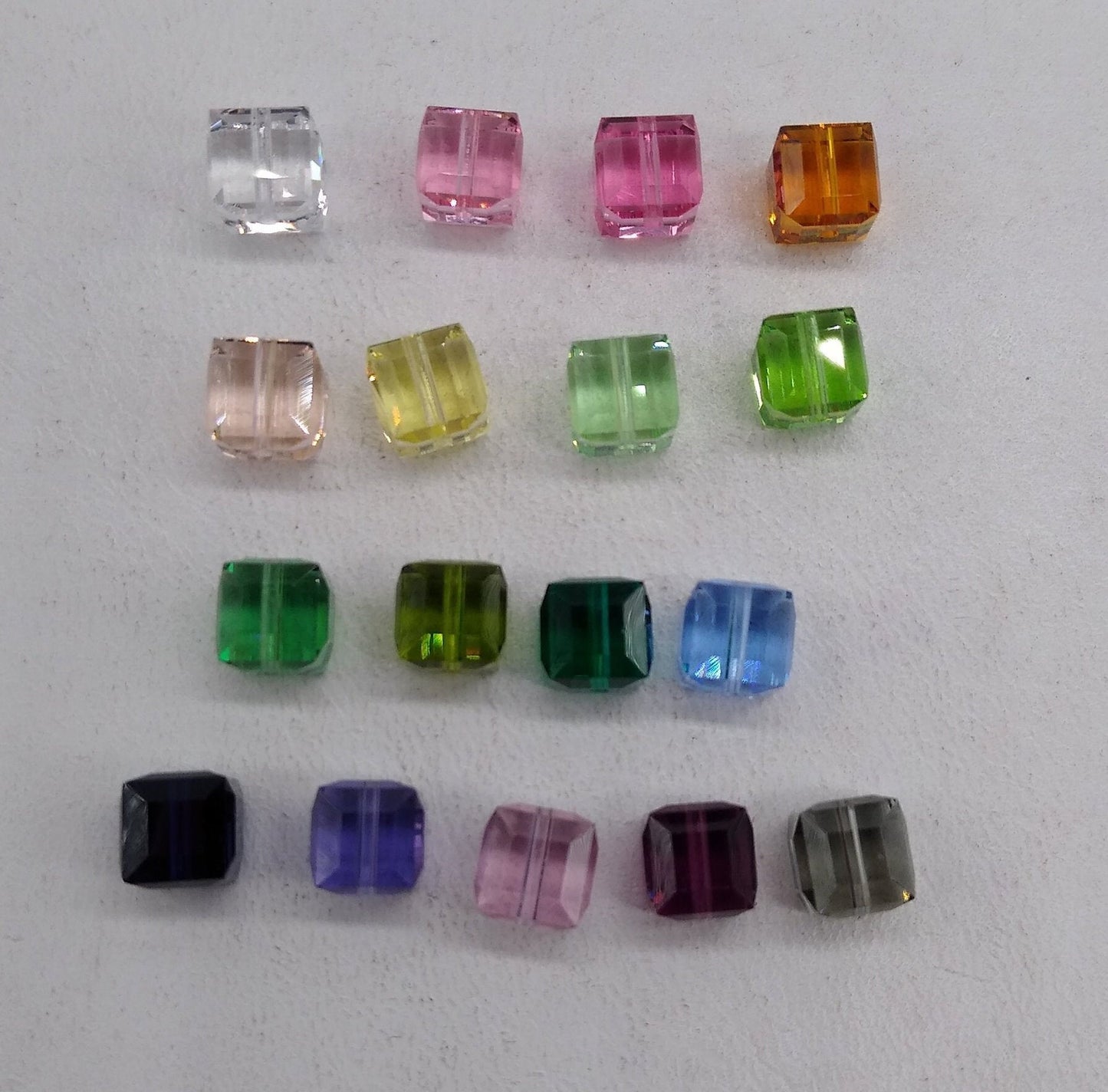 #5601 - Swarovski Crystal 6mm Cube Beads; 6pc per pack