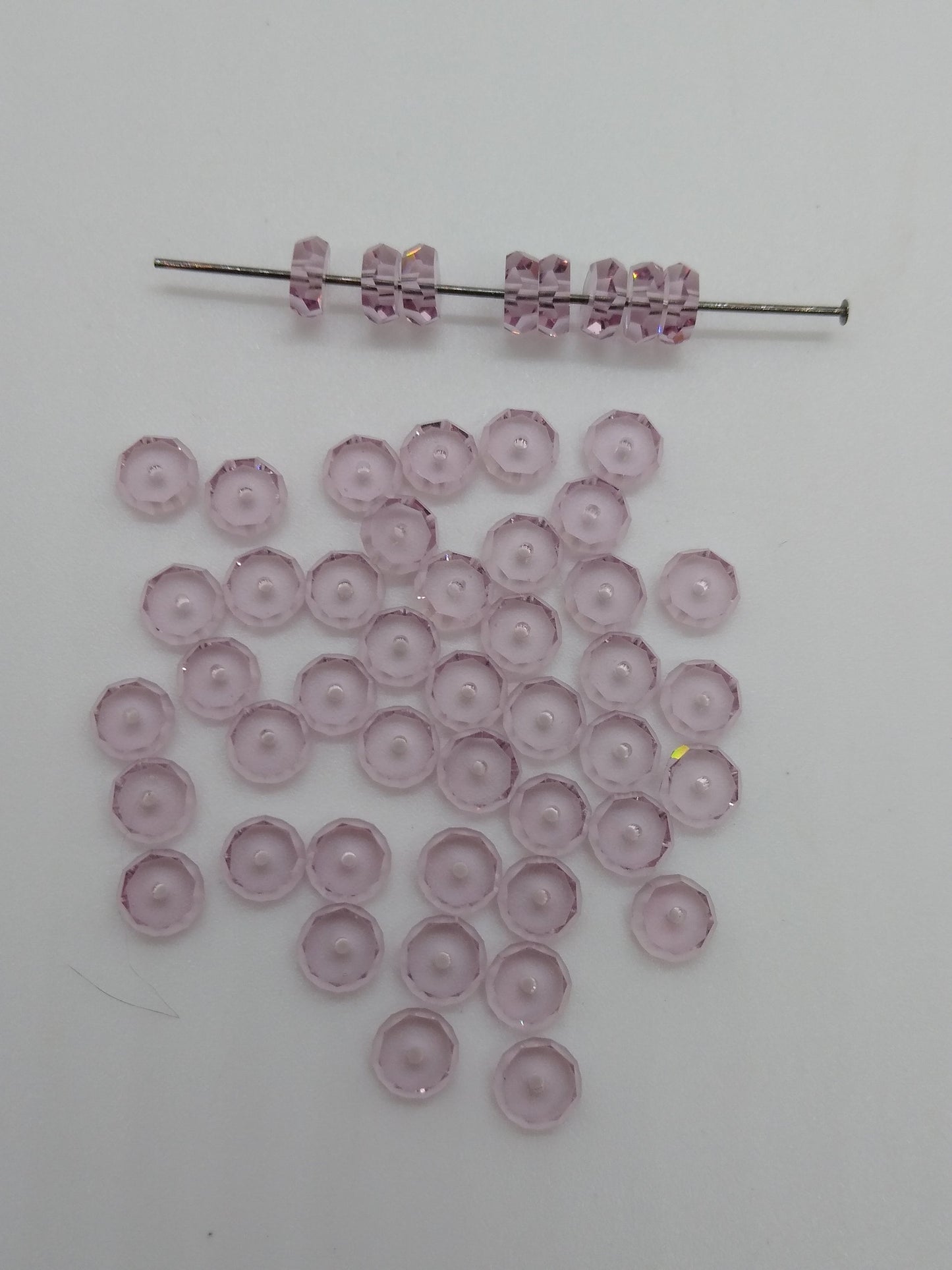 #5350 - Swarovski Crystal 6mm Flat Spacer/ Rondel Beads