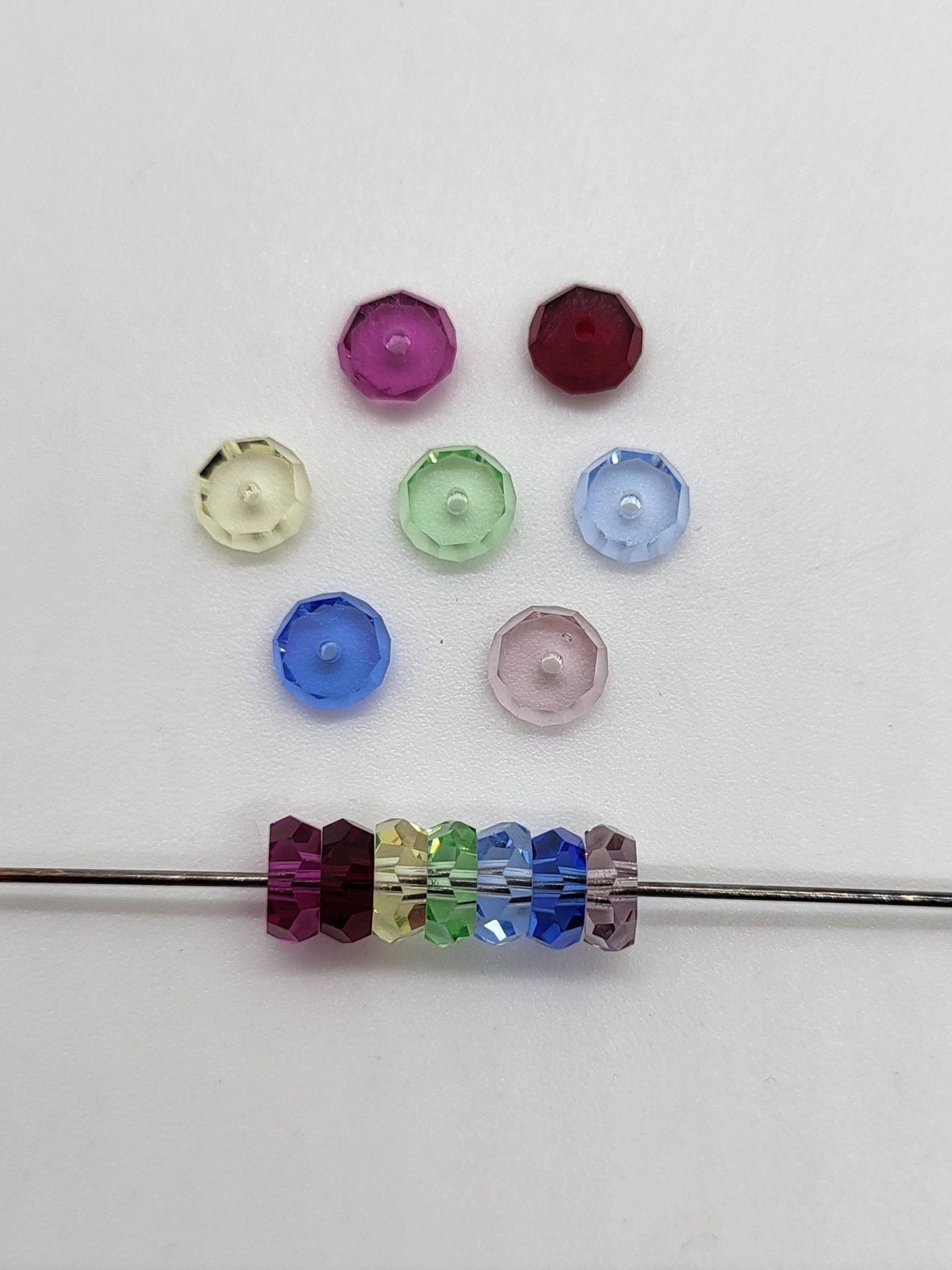 #5350 - Swarovski Crystal 6mm Flat Spacer/ Rondel Beads