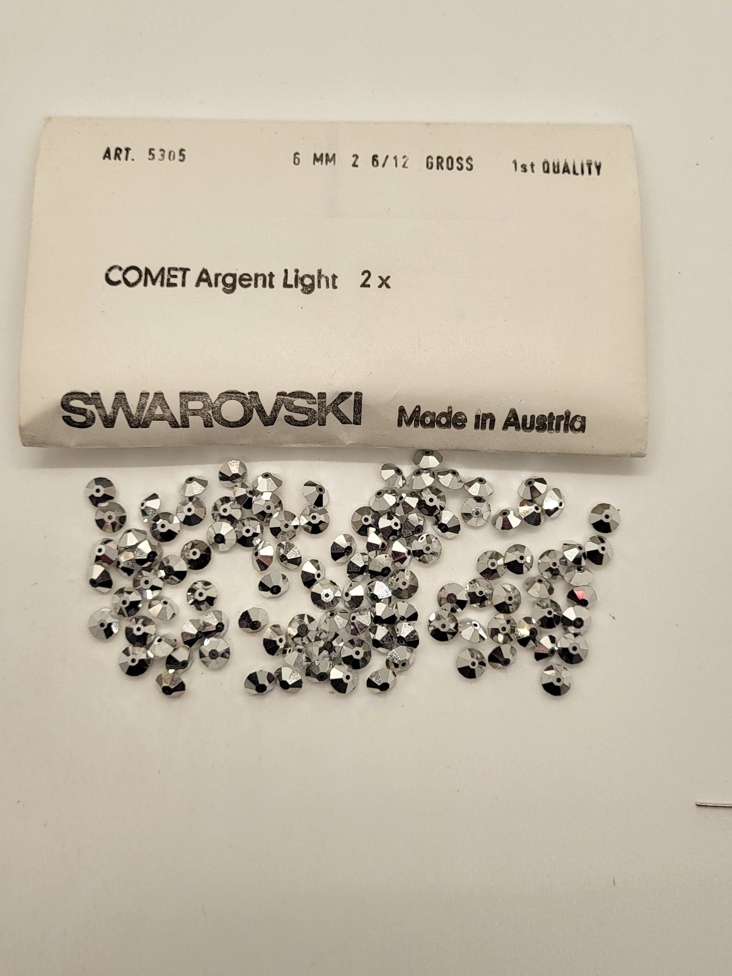 #5305 - Factory Pack Swarovski Crystal 6mm Spacer Beads; Multiple Colors