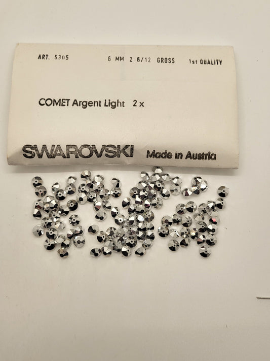 #5305 - Factory Pack Swarovski Crystal 6mm Spacer Beads; Multiple Colors