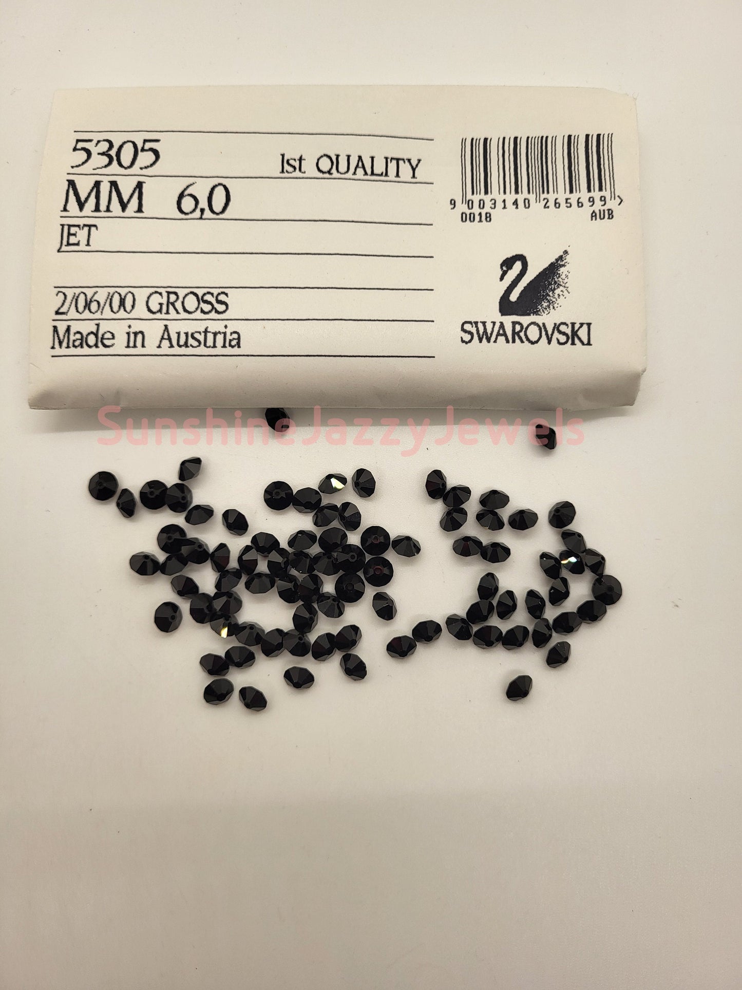 #5305 - Factory Pack Swarovski Crystal 6mm Spacer Beads; Multiple Colors