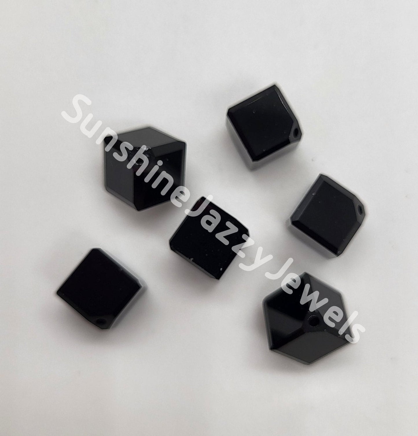#5600 - Swarovski Crystal 6mm Diagonal Cube Beads; 6pc per pack