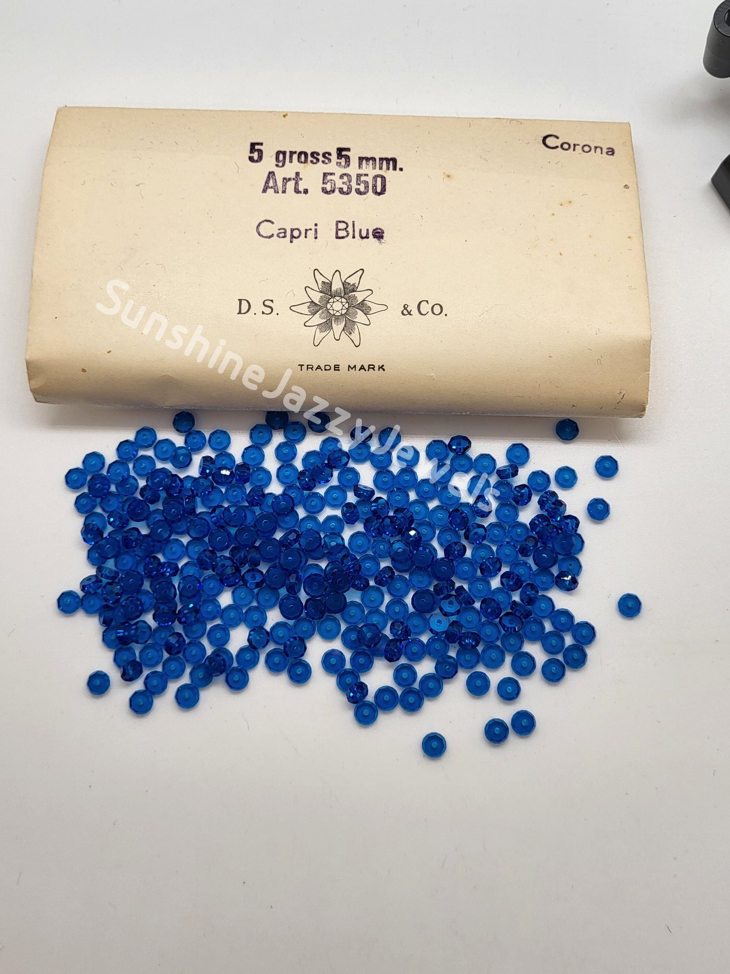 #5350 - Factory Pack Swarovski Crystal 5mm Spacer Beads; 4 Color Choices