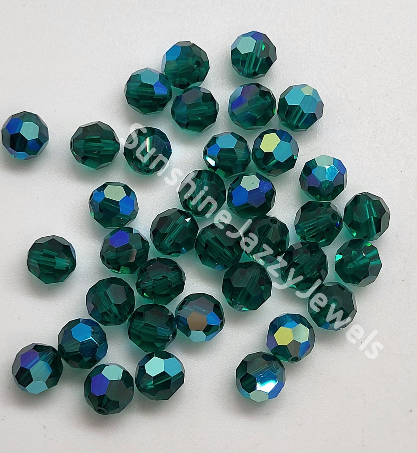 #5000 - Swarovski Crystal 7mm Round Beads; 12pc per pack