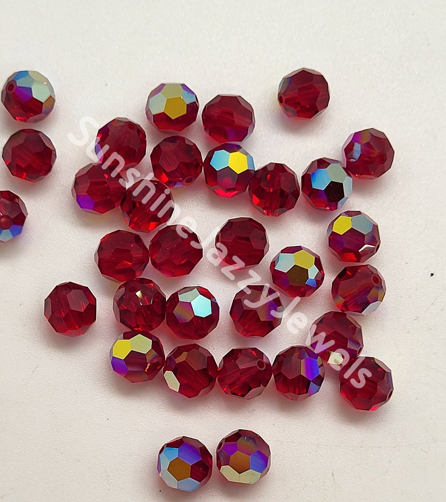 #5000 - Swarovski Crystal 7mm Round Beads; 12pc per pack