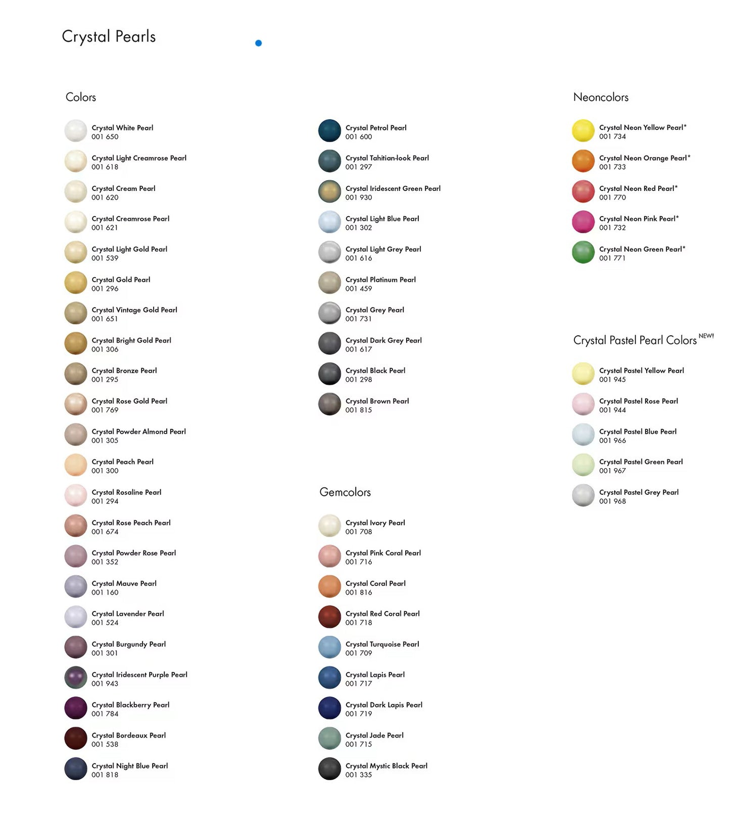 #5810 - Swarovski Crystal 10mm Round Pearl Beads; 10pc per pack