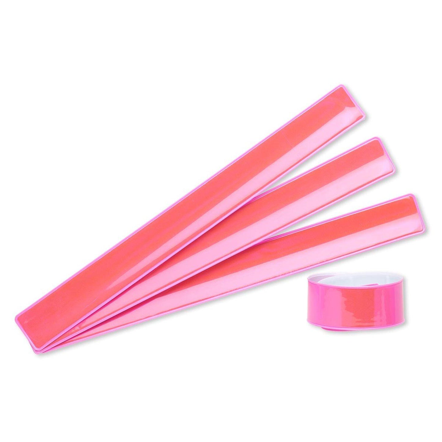 AMAZING DEAL! 4-pack Neon Pink Slap On Bracelets
