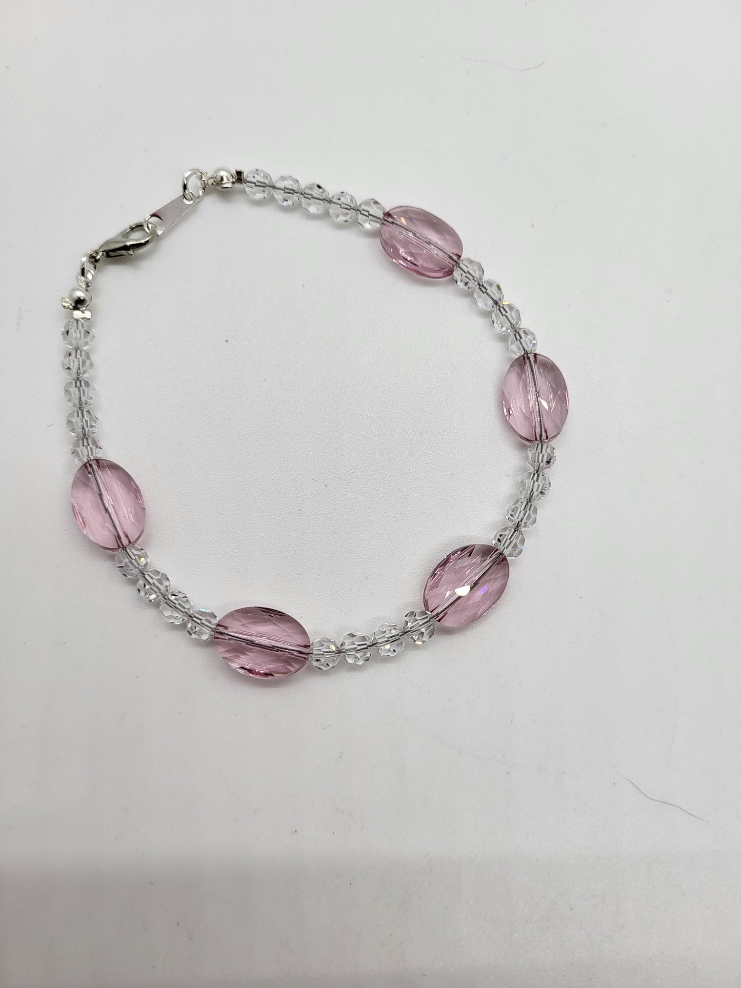 Bracelet/ Anklet - Swarovski Crystal Oval Beads; MULTIPLE COLOR CHOICES