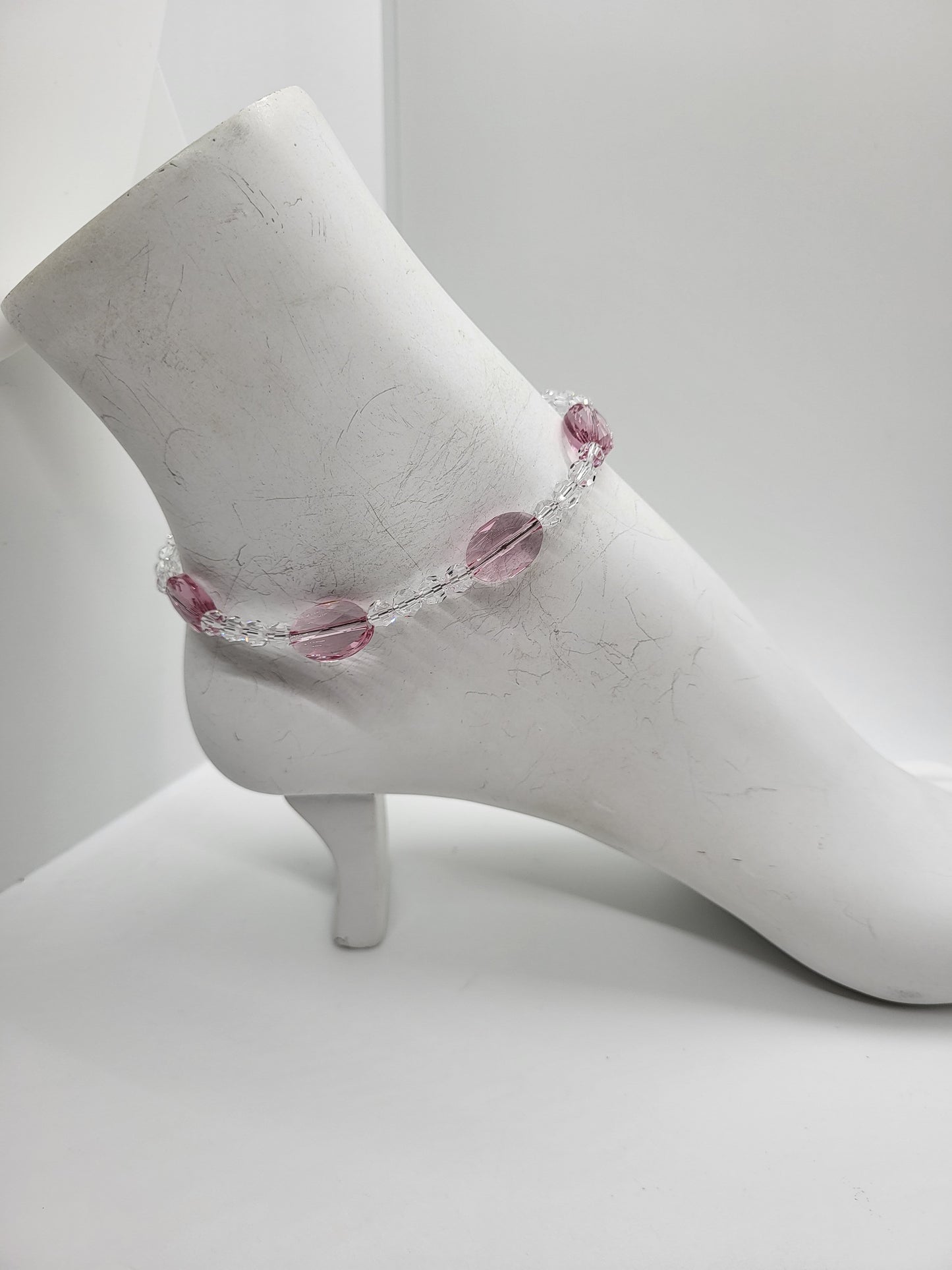 Bracelet/ Anklet - Swarovski Crystal Oval Beads; MULTIPLE COLOR CHOICES