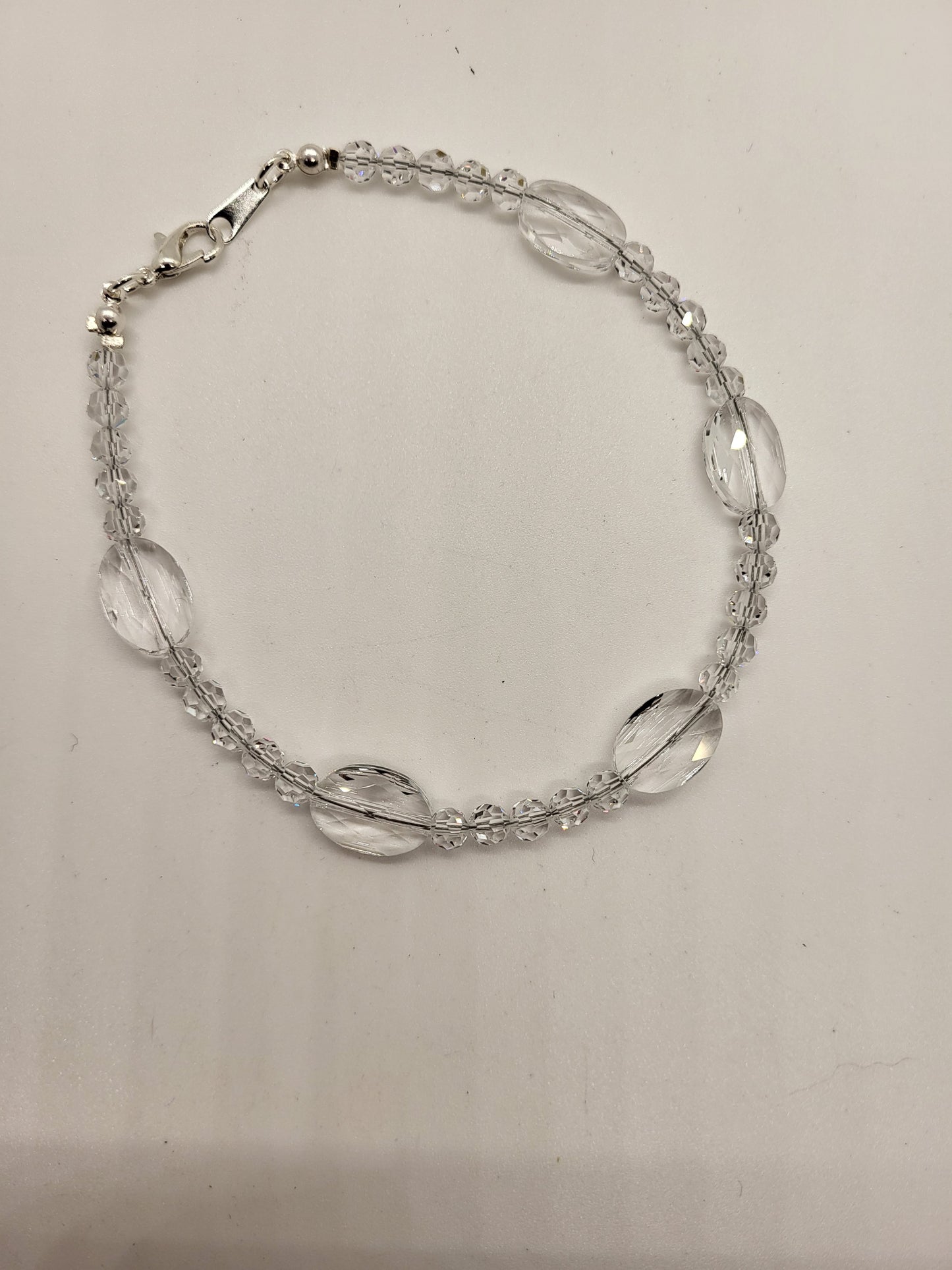 Bracelet/ Anklet - Swarovski Crystal Oval Beads; MULTIPLE COLOR CHOICES