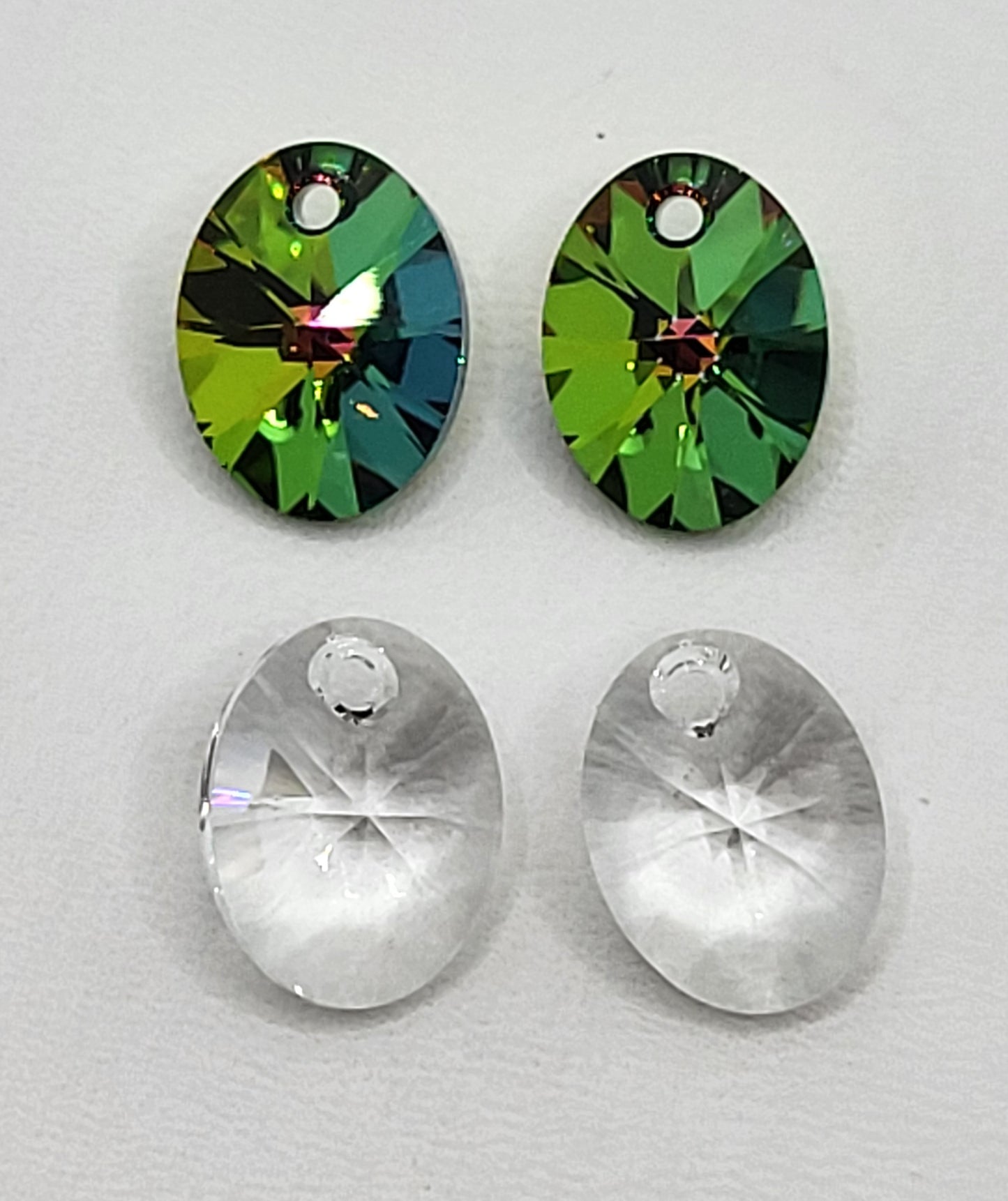 #6028 - Swarovski Crystal Oval Pendants; Assorted Colors and Sizes