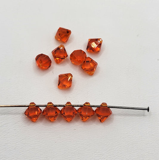 #6301 - 12pc Swarovski Crystal Hyacinth 6mm Bicone Pendant; LAST ONE