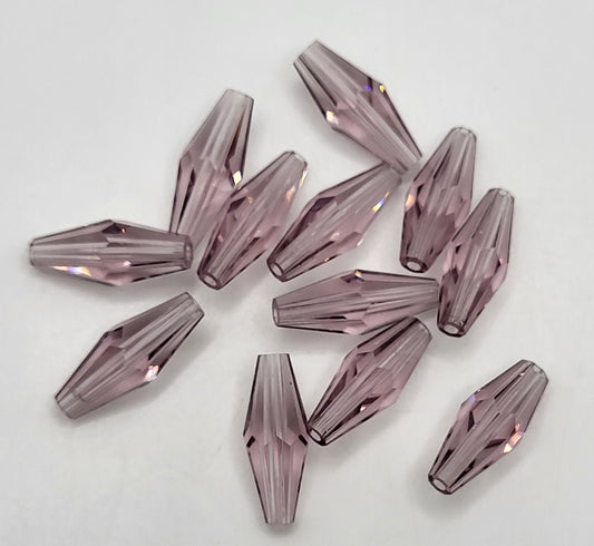 WEB EXCLUSIVE - #5205 - Swarovski Crystal 15x6mm Light Amethyst Tube Beads