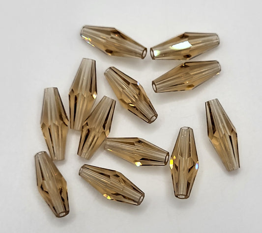 WEB EXCLUSIVE - #5205 - Swarovski Crystal 15x6mm Light Colorado Topaz Tube Beads