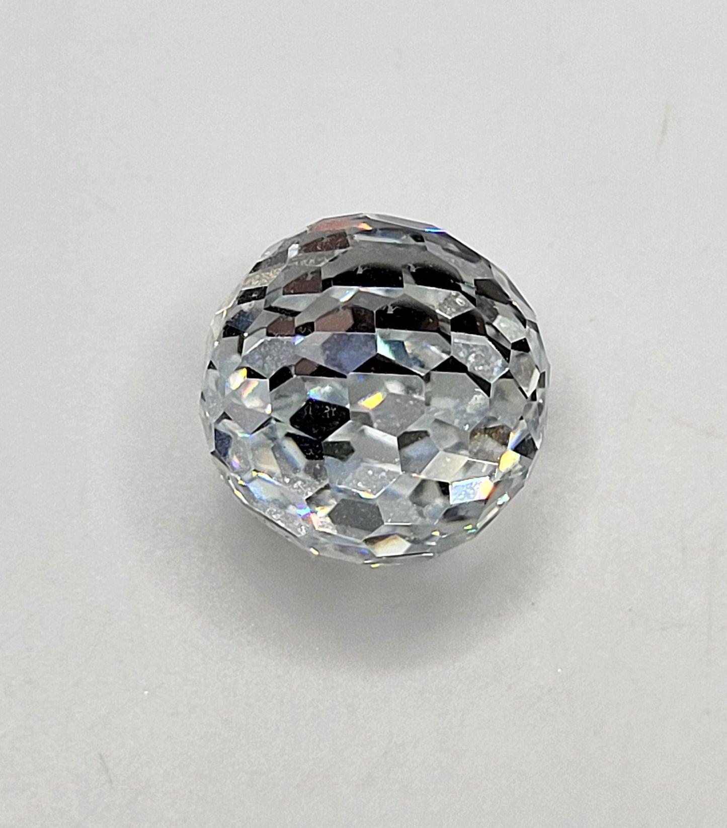 #4861 - Swarovski Crystal Comet Argent Light CAL 18mm 3/4 Flatback Disco Ball Fancy Stone; LAST ONE