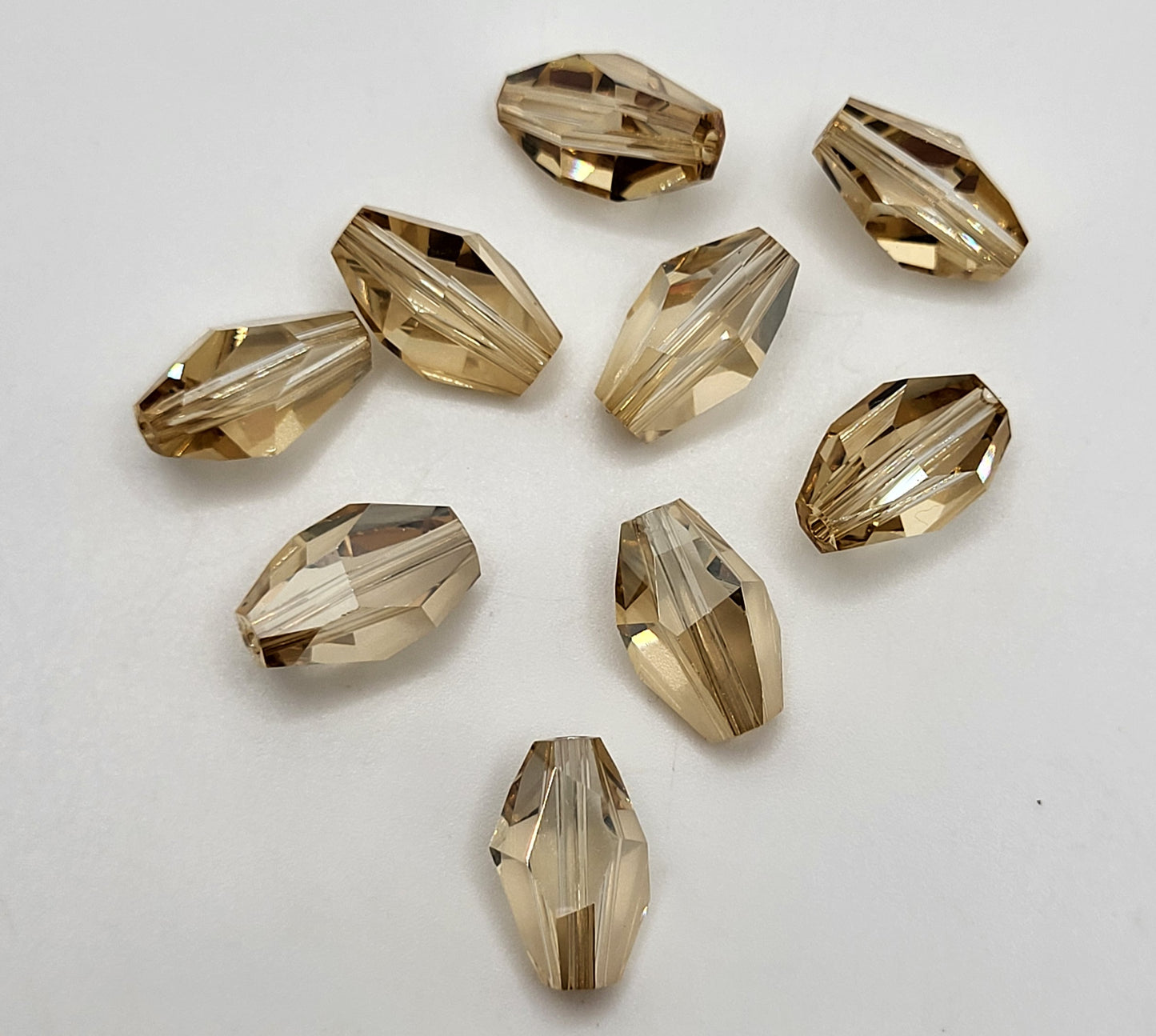#5203 - Swarovski Crystal 12x8mm Polygon Beads; 4 Beads per Pack