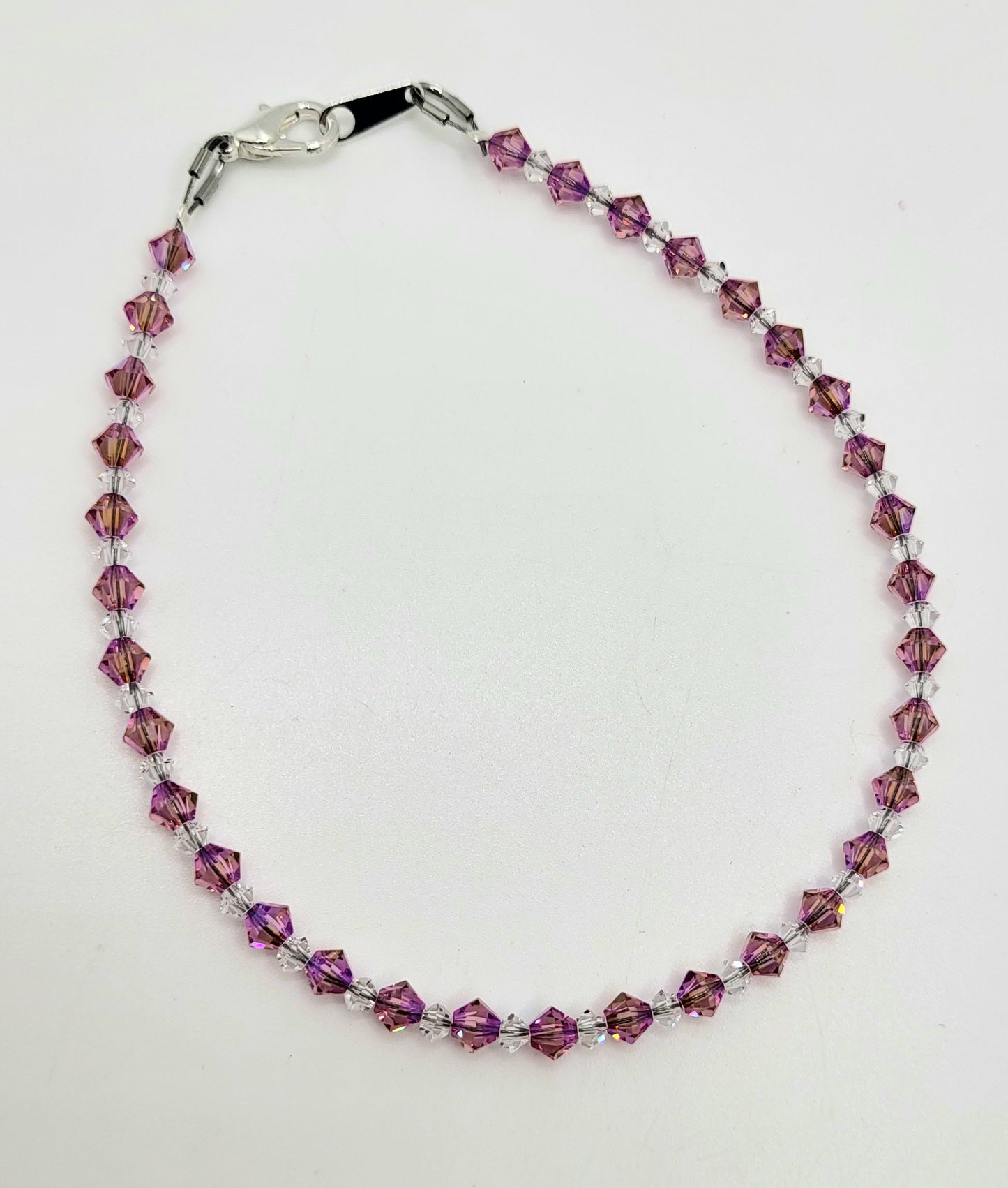 Bracelet/ Anklet - Swarovski Crystal Shimmer Bicones; MULTIPLE COLOR CHOICES