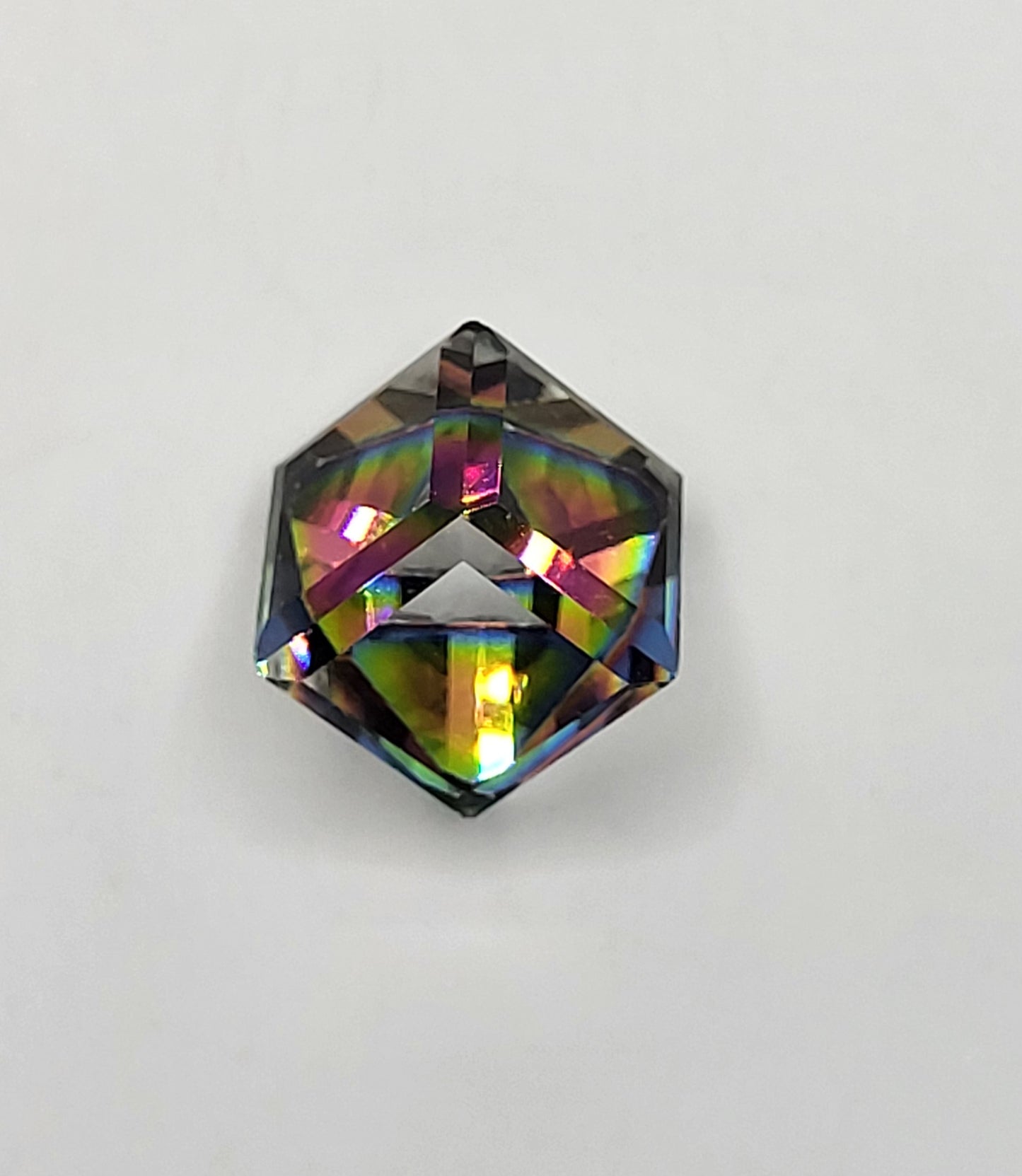 #4841 - Swarovski Crystal 3/4 Flatback Cube Fancy Stone; Multiple Colors & Sizes