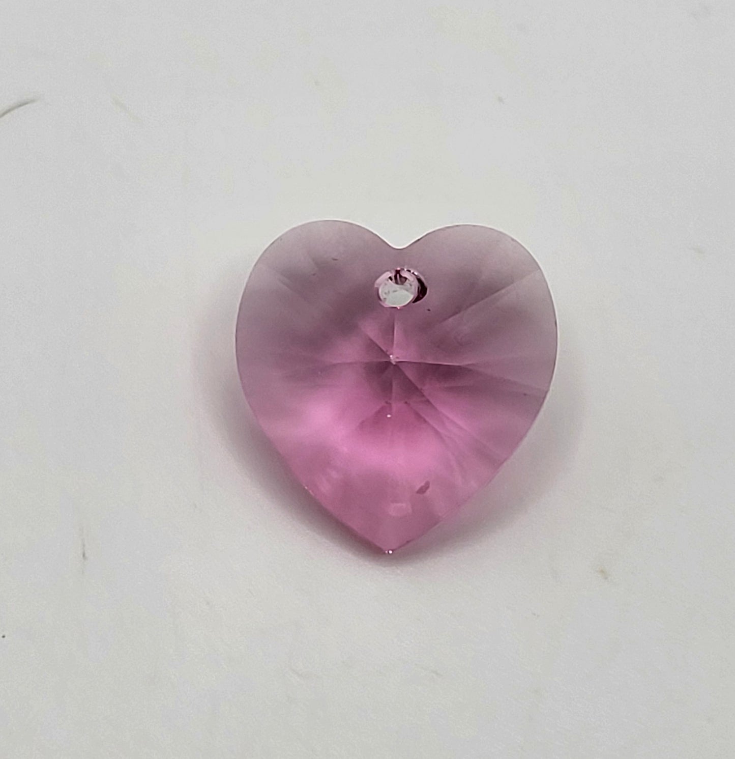 #6228 - Swarovski Crystal Rose 18mm Heart Pendant; LAST ONE