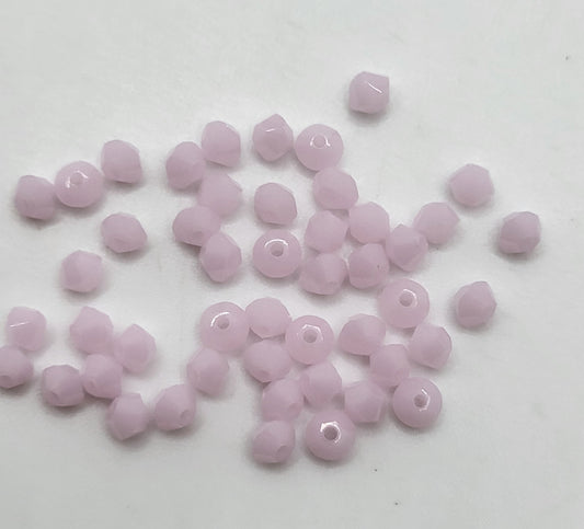 #5301 - 48pc Swarovski Crystal Rose Alabaster 3mm Bicone Beads; LAST ONE