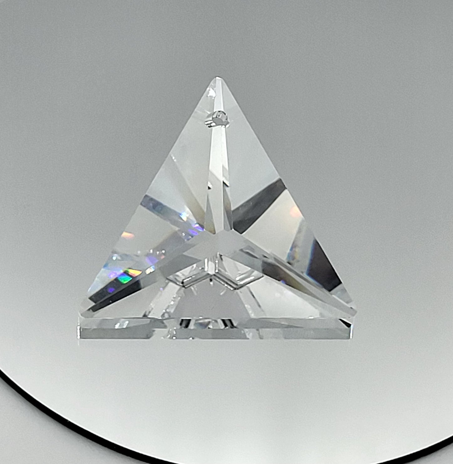 #8831 - Swarovski Crystal Clear 30mm Triangle Pendant/ Prism