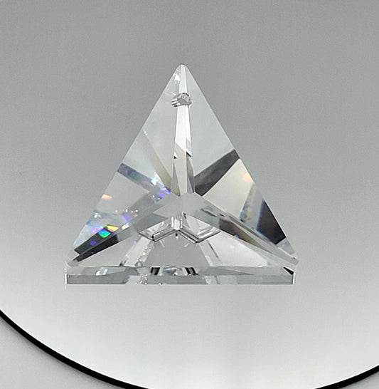 #8831 - Swarovski Crystal Clear 30mm Triangle Pendant/ Prism