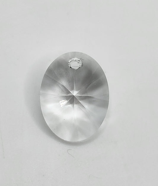 #6028 - Swarovski Crystal Clear 18mm Oval Pendant; LAST ONE