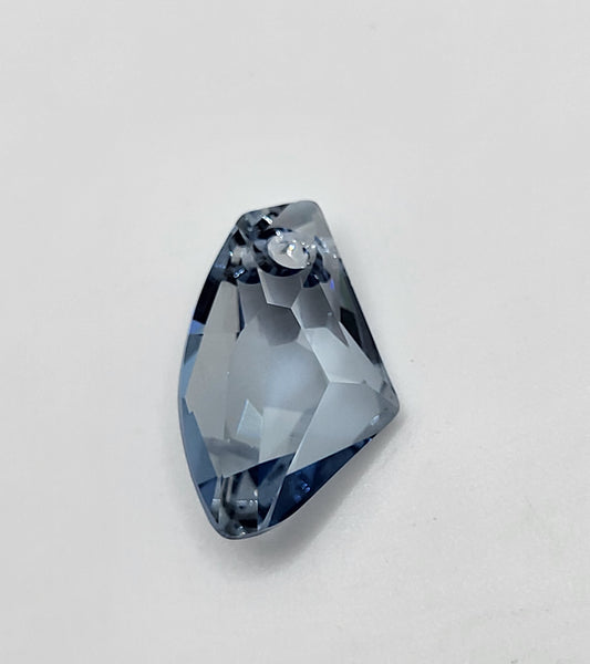 #6656 - Swarovski Crystal Blue Shade 19mm Galactic Vertical Pendant; LAST ONE