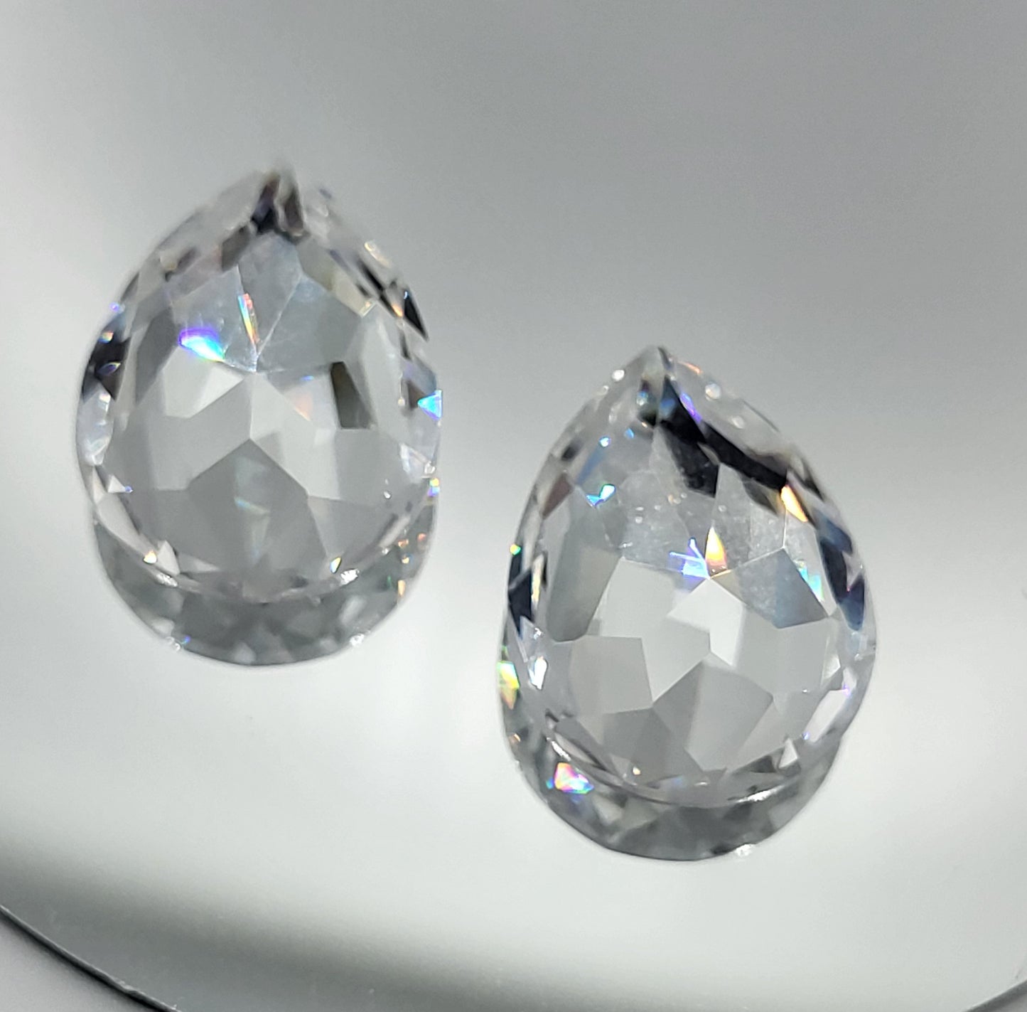 #4320 - Swarovski Crystal Clear Pear Shape Fancy Stone; 2pc per pack
