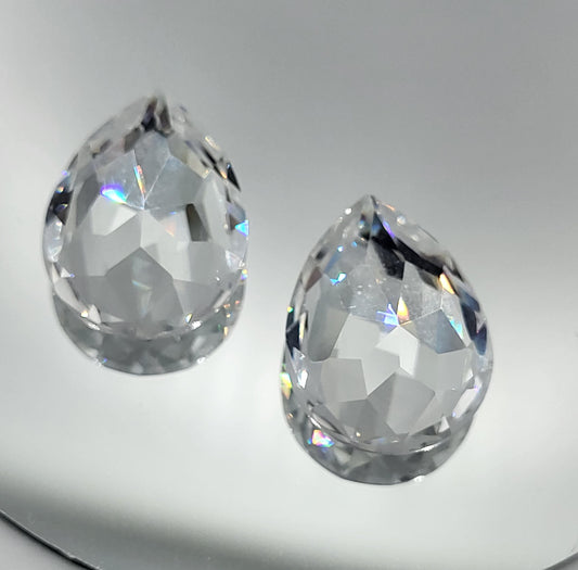 #4320 - Swarovski Crystal Clear Pear Shape Fancy Stone; 2pc per pack