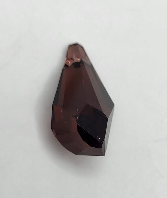 #6015 - Swarovski Crystal Burgundy 21x10mm Polygon Pendant; LAST ONE